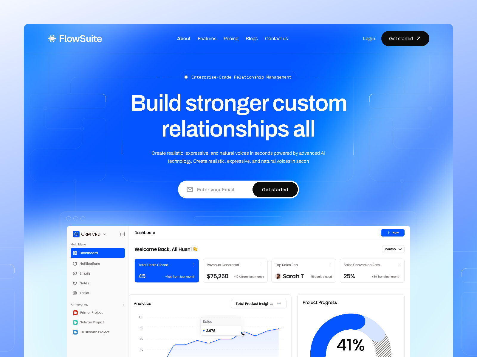 Flowsuite — Free HR Framer Template preview