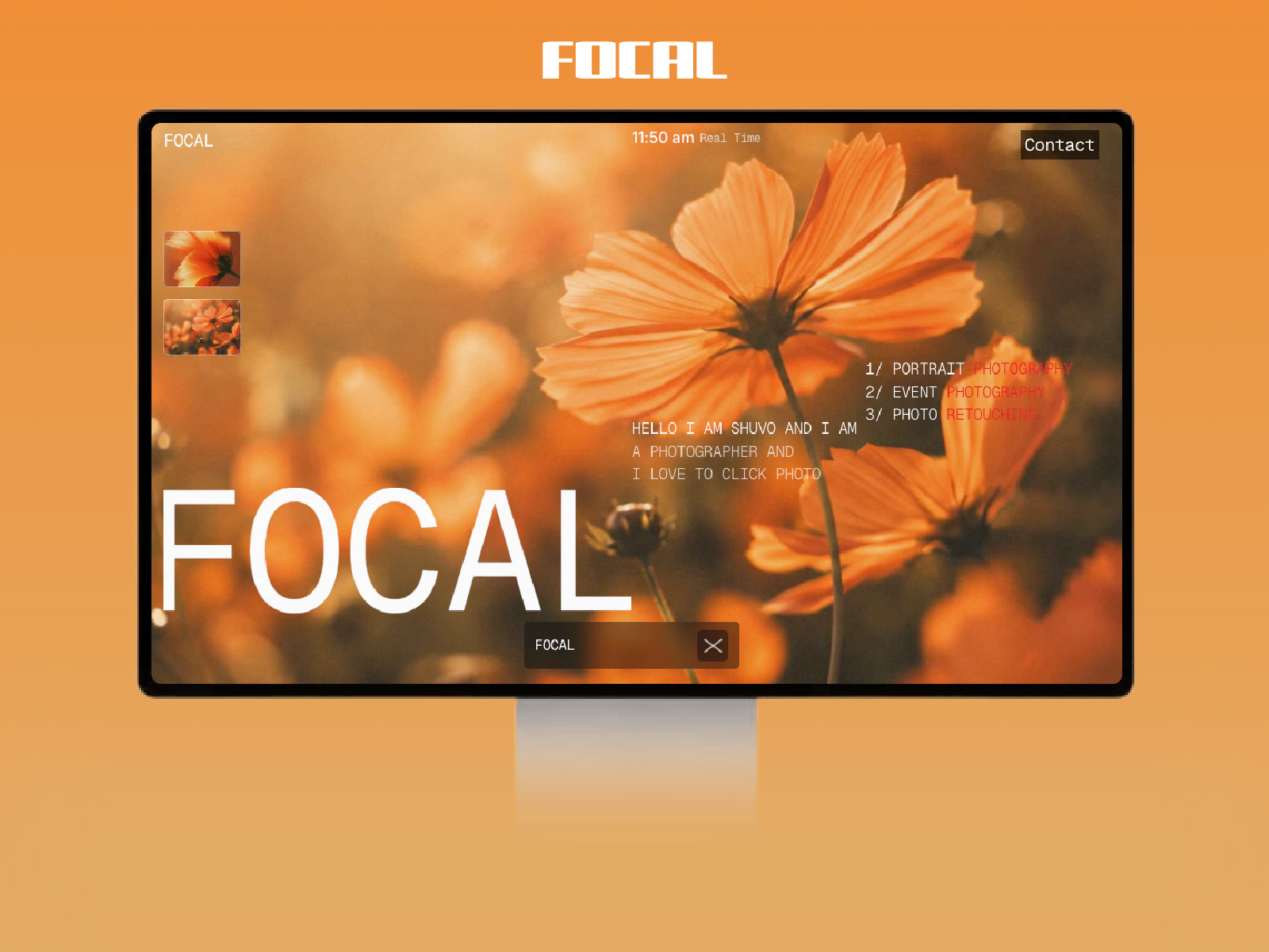 FOCAAAL — Free Portfolio Framer Template preview