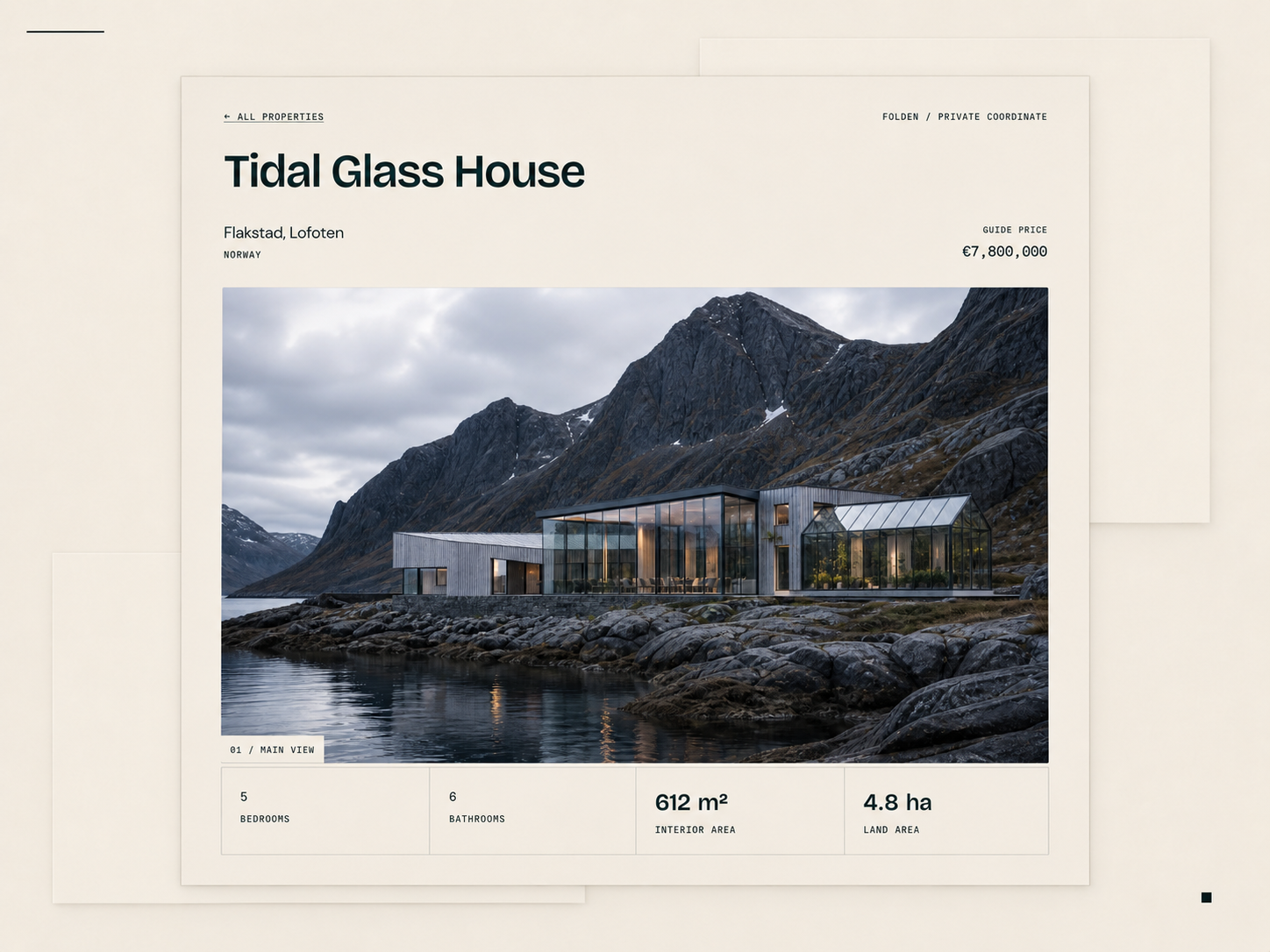 FOLDEN: Free Architecture Website Template by baptiste.fort — Free Architecture Framer Template preview