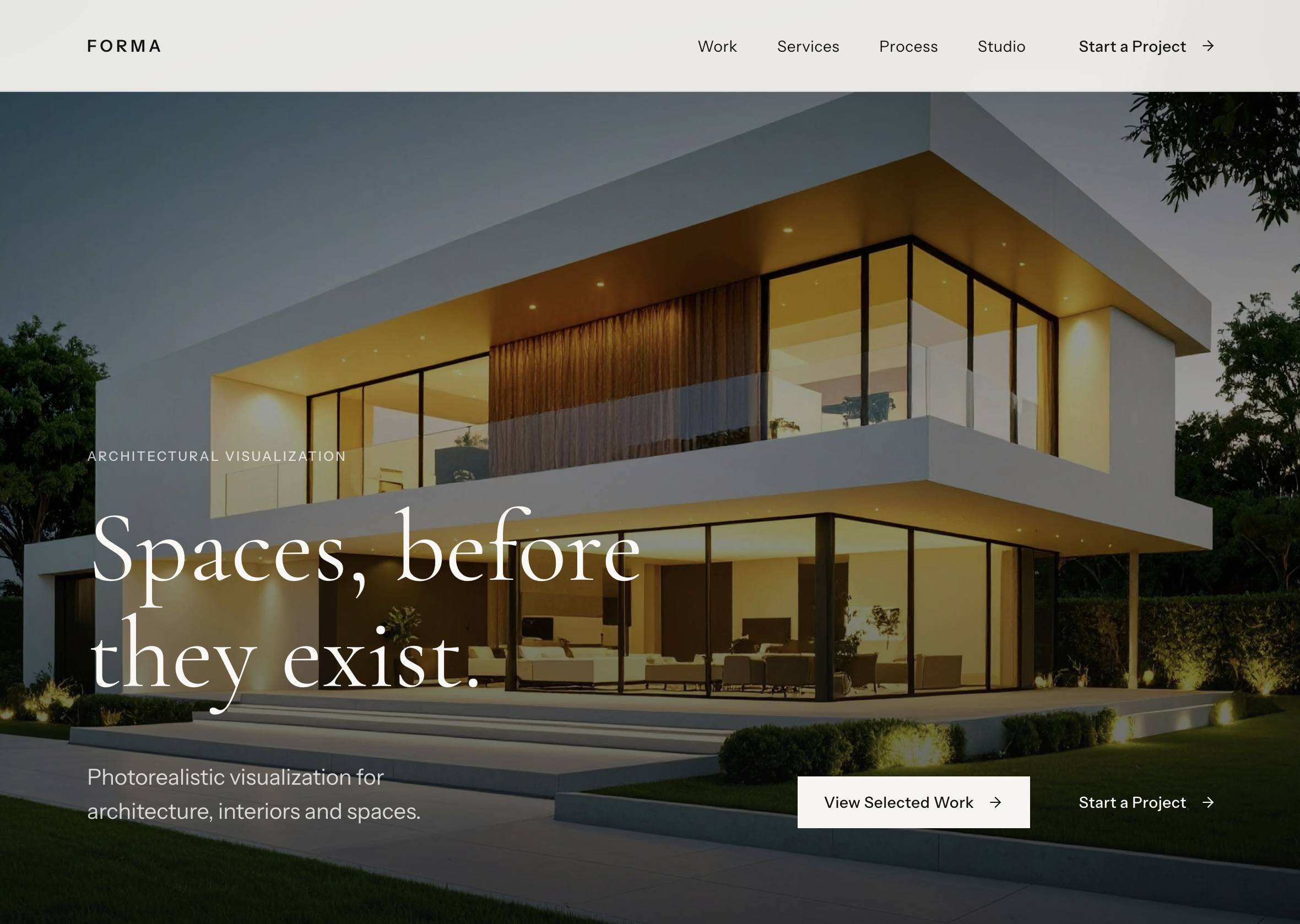 FORMA  Architectural — Free Portfolio Website Template by proto.ix — Free Architecture Template for Framer by proto.ix preview