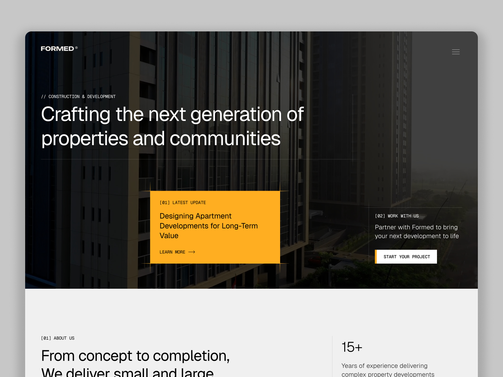Formed: Responsive Portfolio Website Template by JJ Gerrish — Free Real Estate Framer Template preview