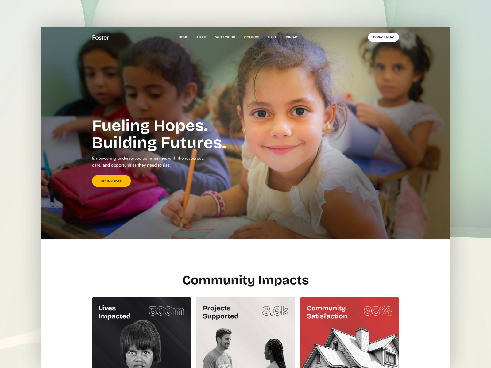 Fosters — Free Blog Framer Template preview