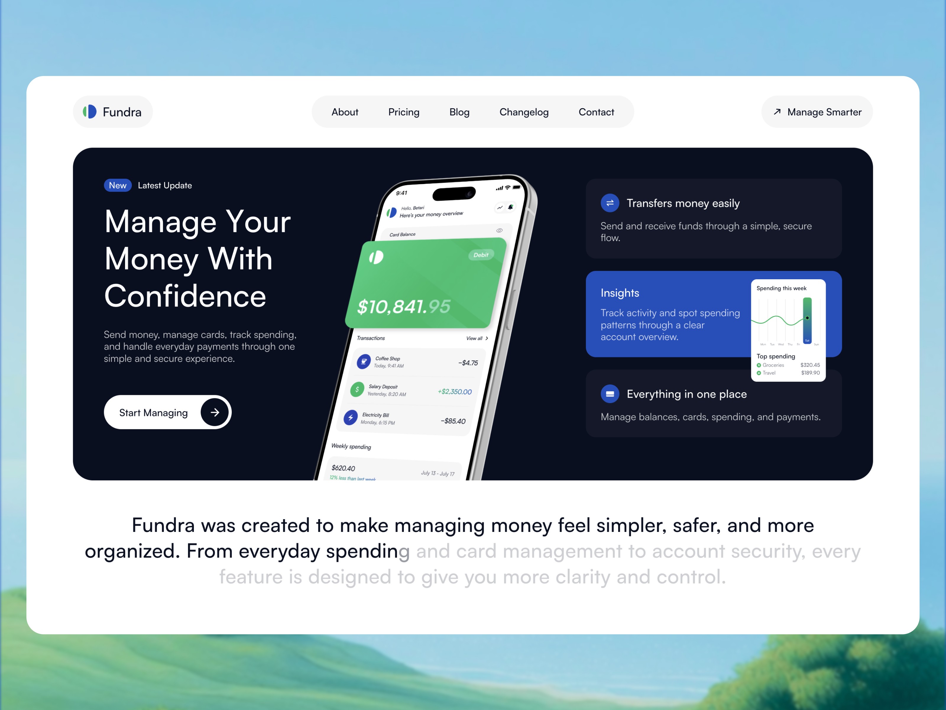 Fundra: Free Startup Website Template by Betari — Free Finance Framer Template preview