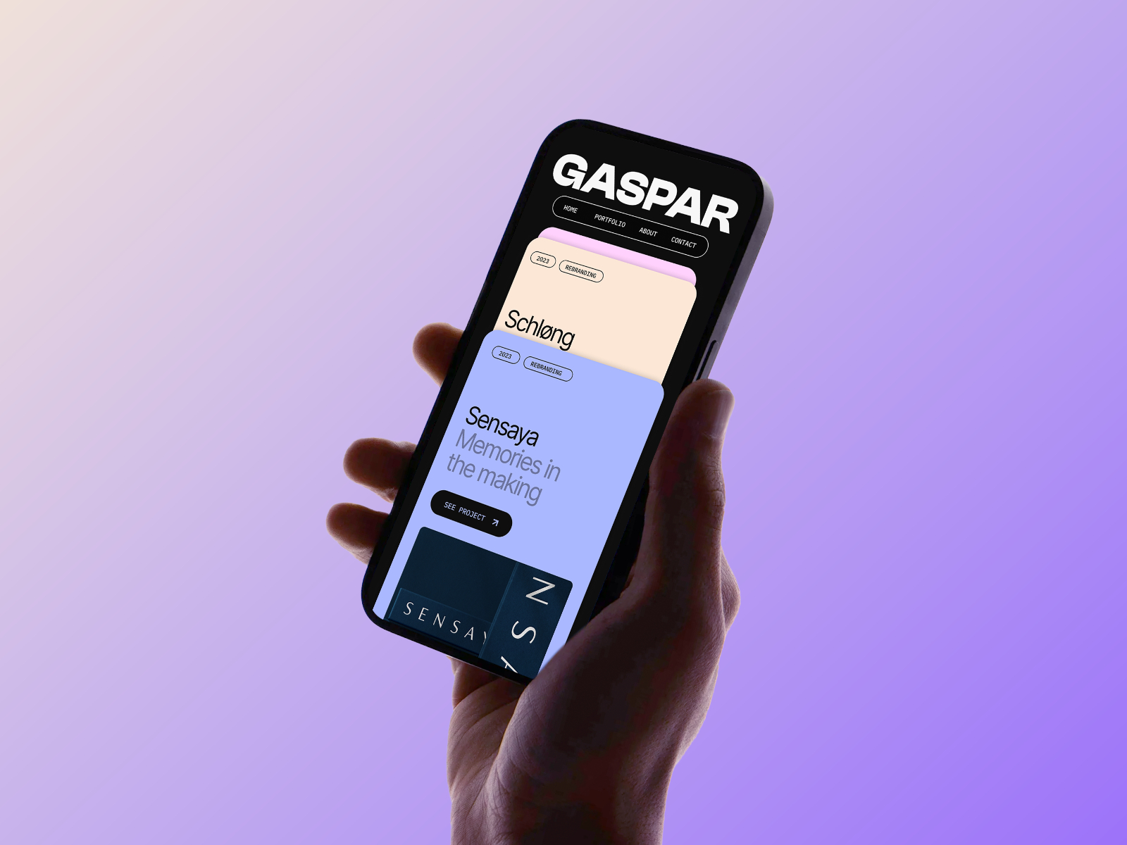 Gaspar: Responsive Portfolio Website Template by Gustave Flowbert — Free Portfolio Framer Template preview