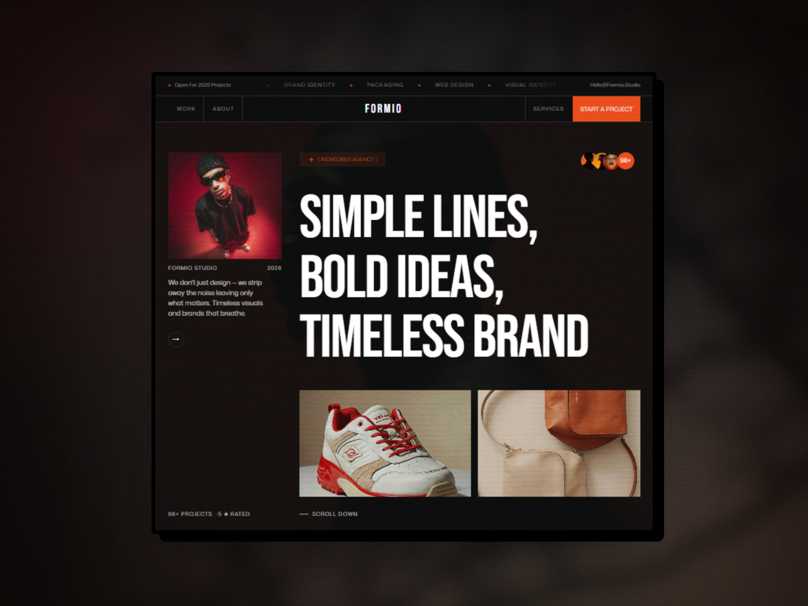 Gelinered: Free Portfolio Website Template by Altus Studio — Free Portfolio Framer Template preview