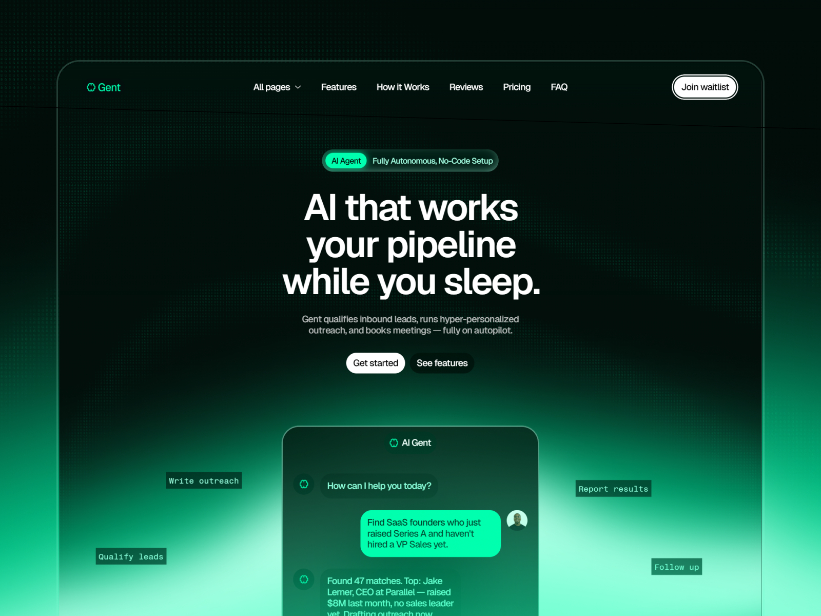 Gent — Free Automotive Framer Template preview