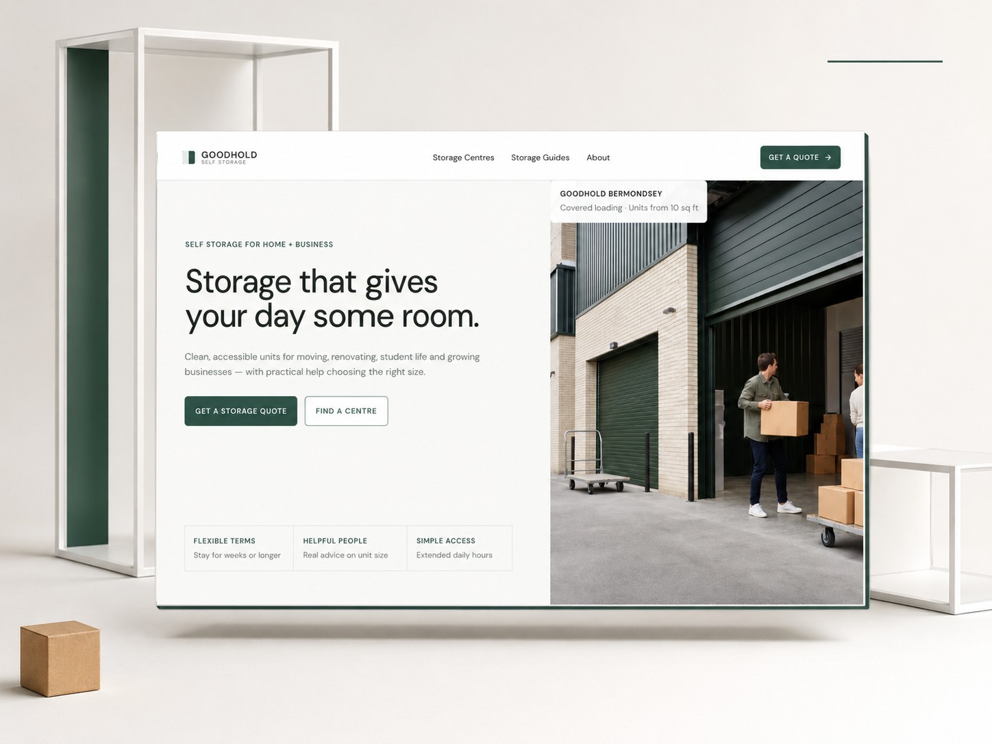 GOOD HOLD: Free Property Website Template by baptiste.fort — Free Real Estate Framer Template preview