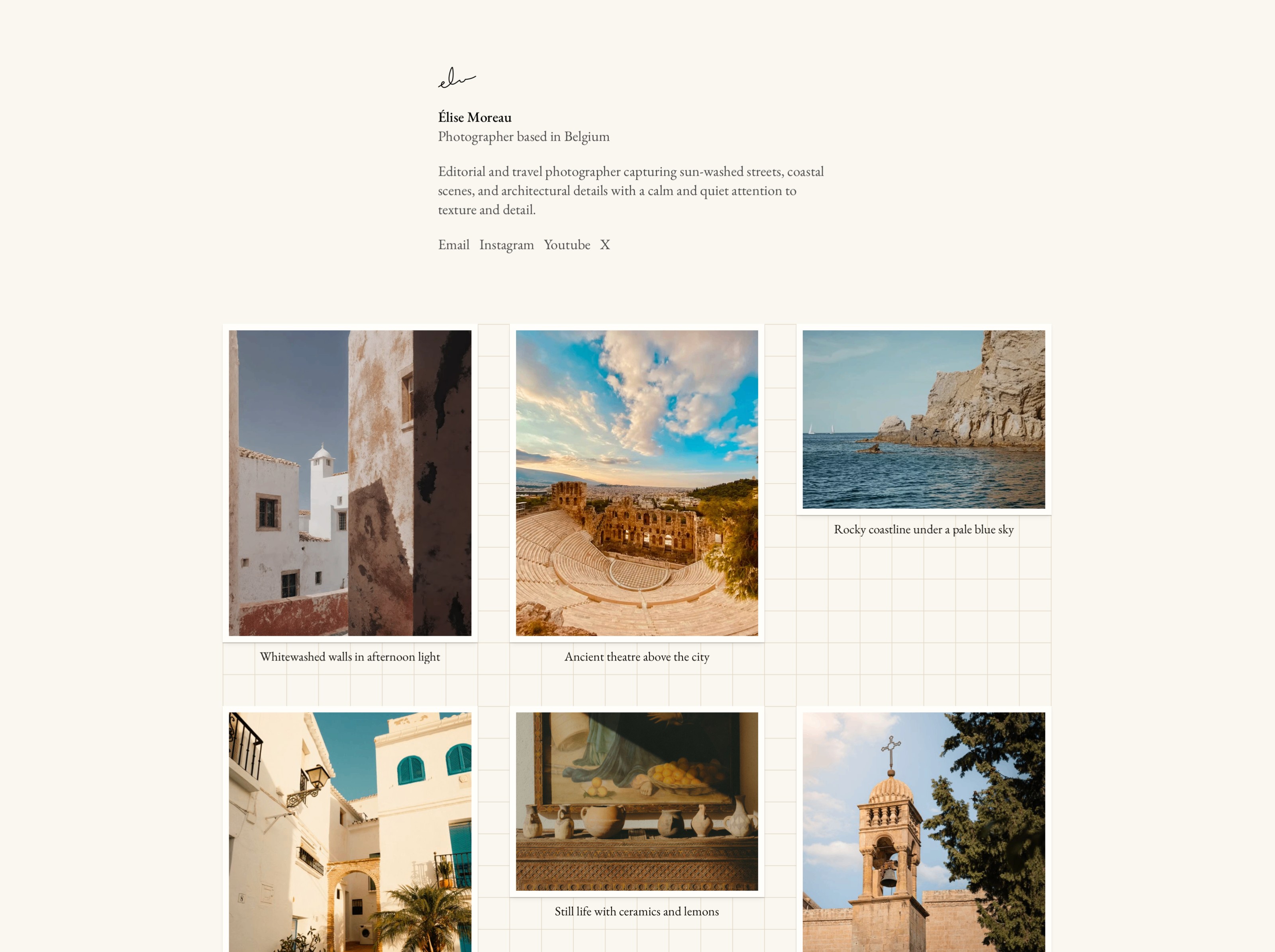 Graphy — Free Portfolio Website Template by vasp — Free Portfolio Template for Framer by vasp preview