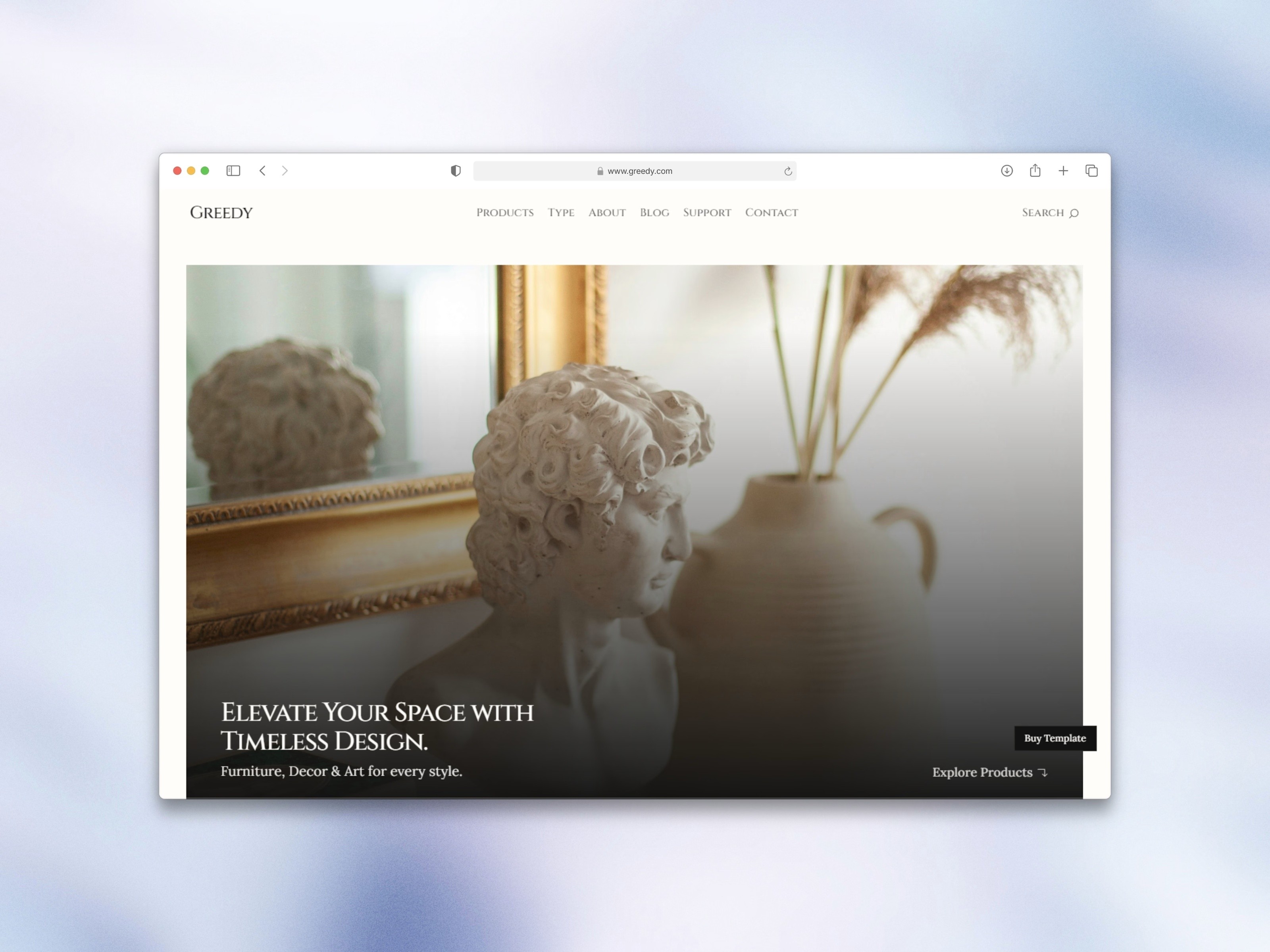 Greedy: Free Consulting Website Template by Mateo Lucero — Free Architecture Framer Template preview