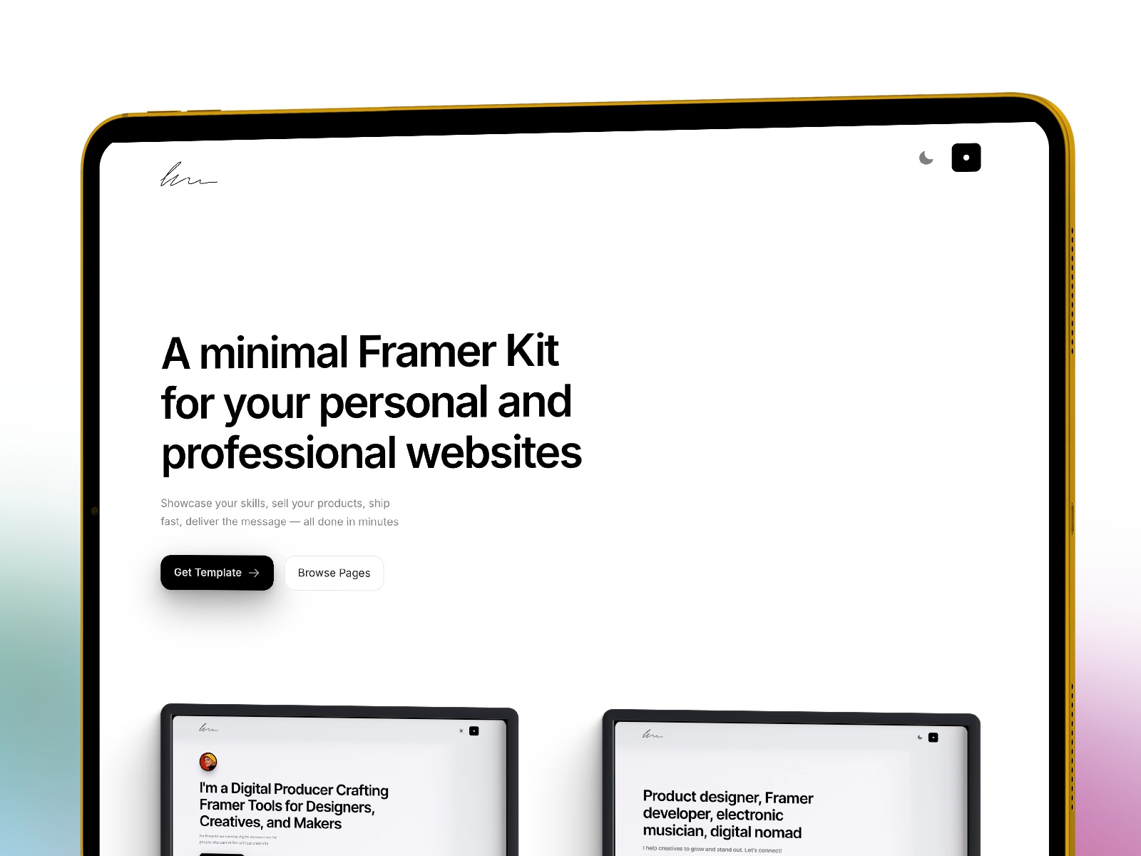 Gridless: Free Portfolio Website Template by Dev Patel — Free SaaS Framer Template preview