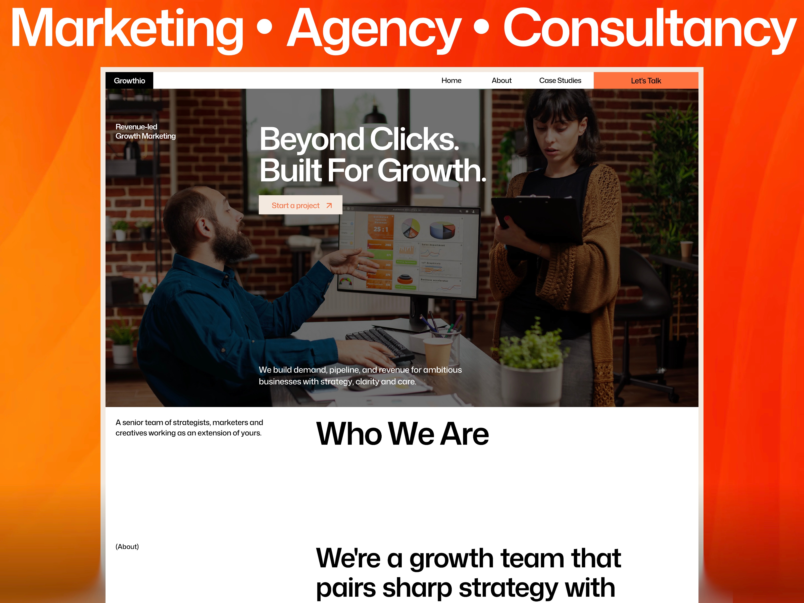Growthio: Free Agency Website Template by Soleno Studio — Free Agency Framer Template preview