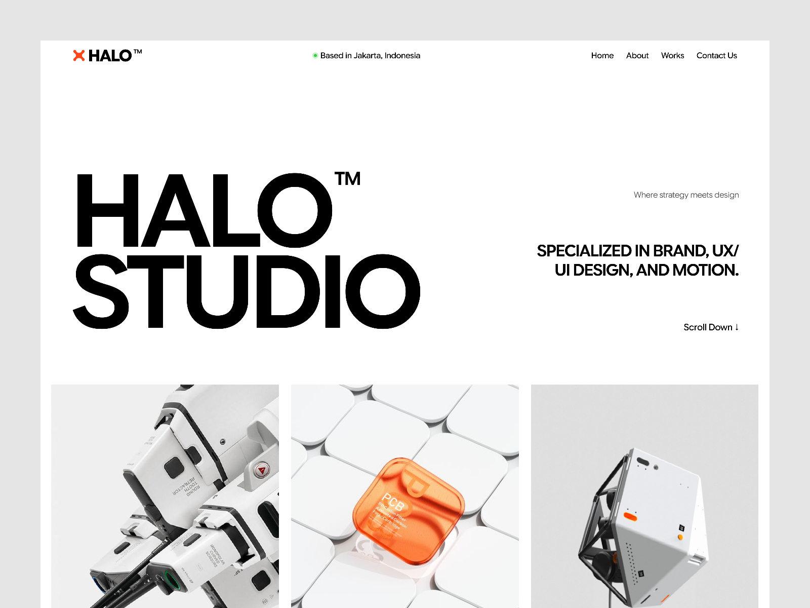 Halo Studio — Free Portfolio Framer Template preview