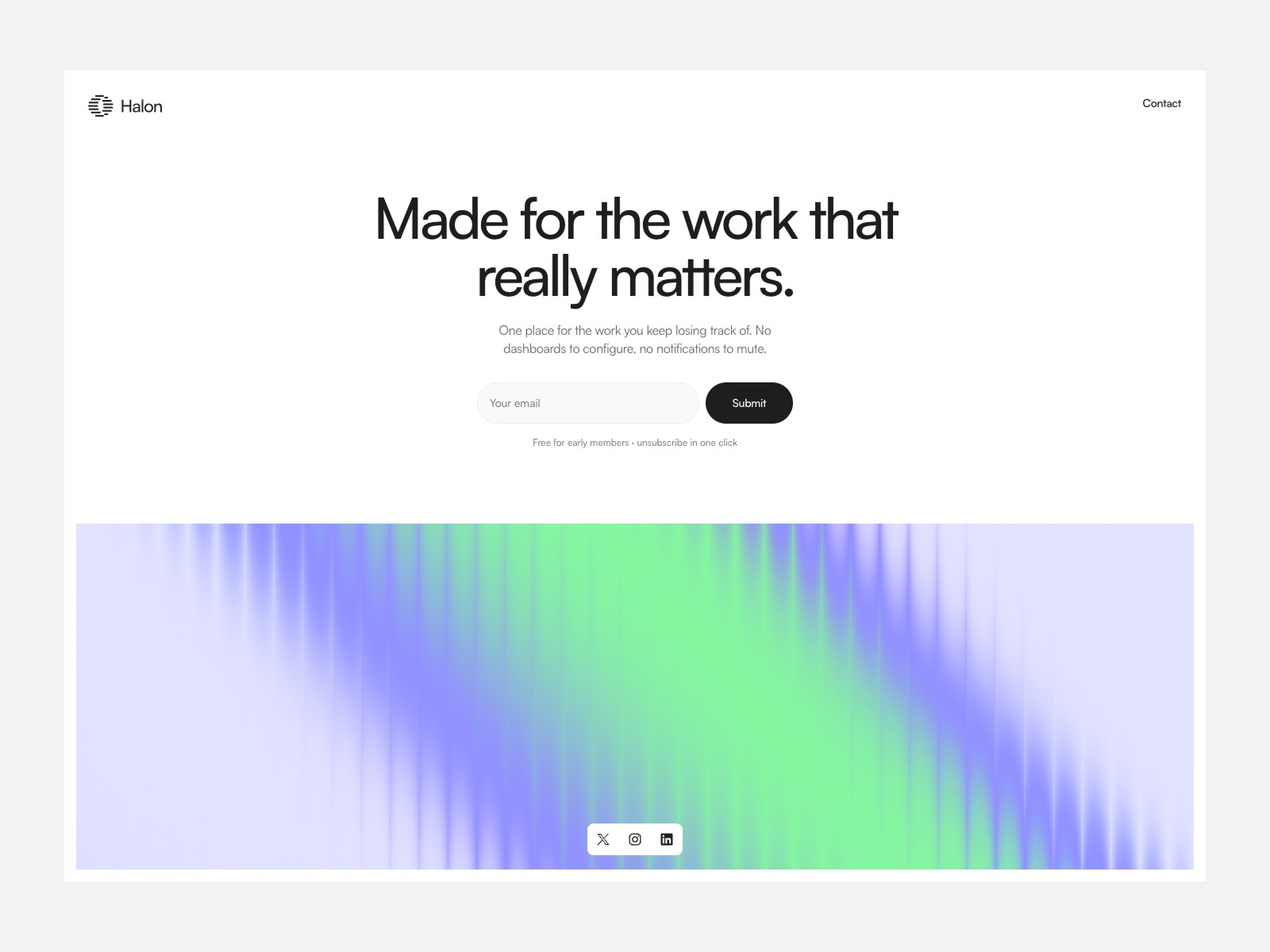 Halon: Free SaaS Website Template by Berci Hazman — Free SaaS Framer Template preview