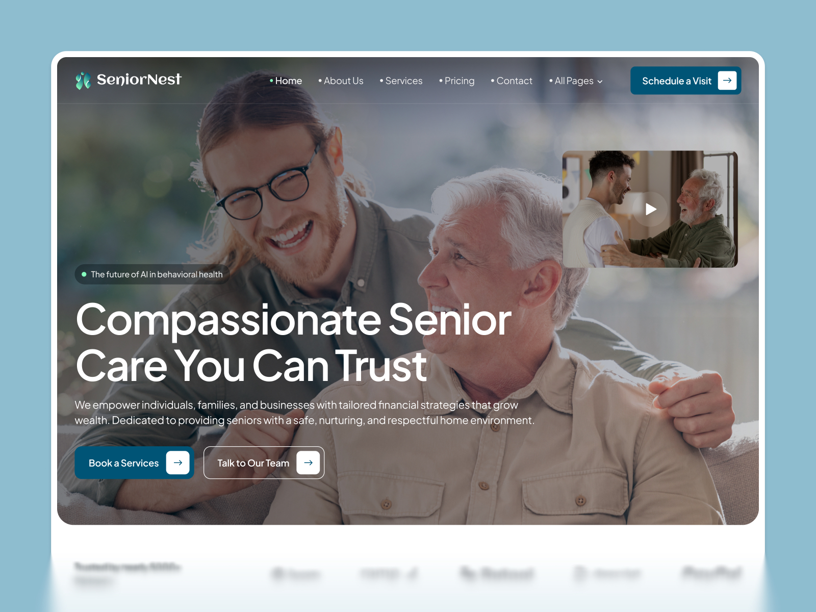 HCare: Free Health Website Template by Pentaclay — Free Healthcare Framer Template preview