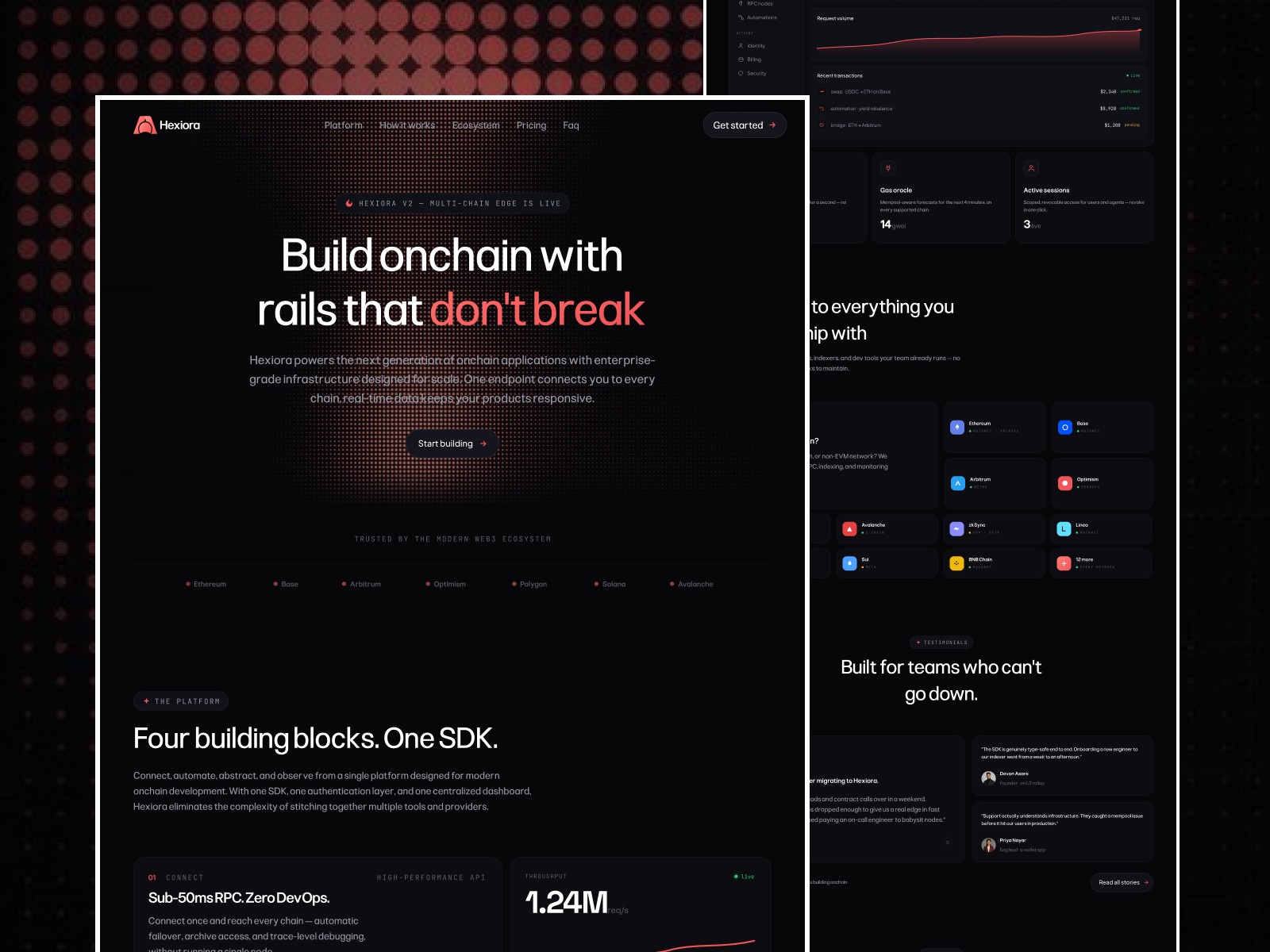 Hexioa — Free Agency Website Template by Mr. Frame — Free Web3 Template for Framer by Mr. Frame preview