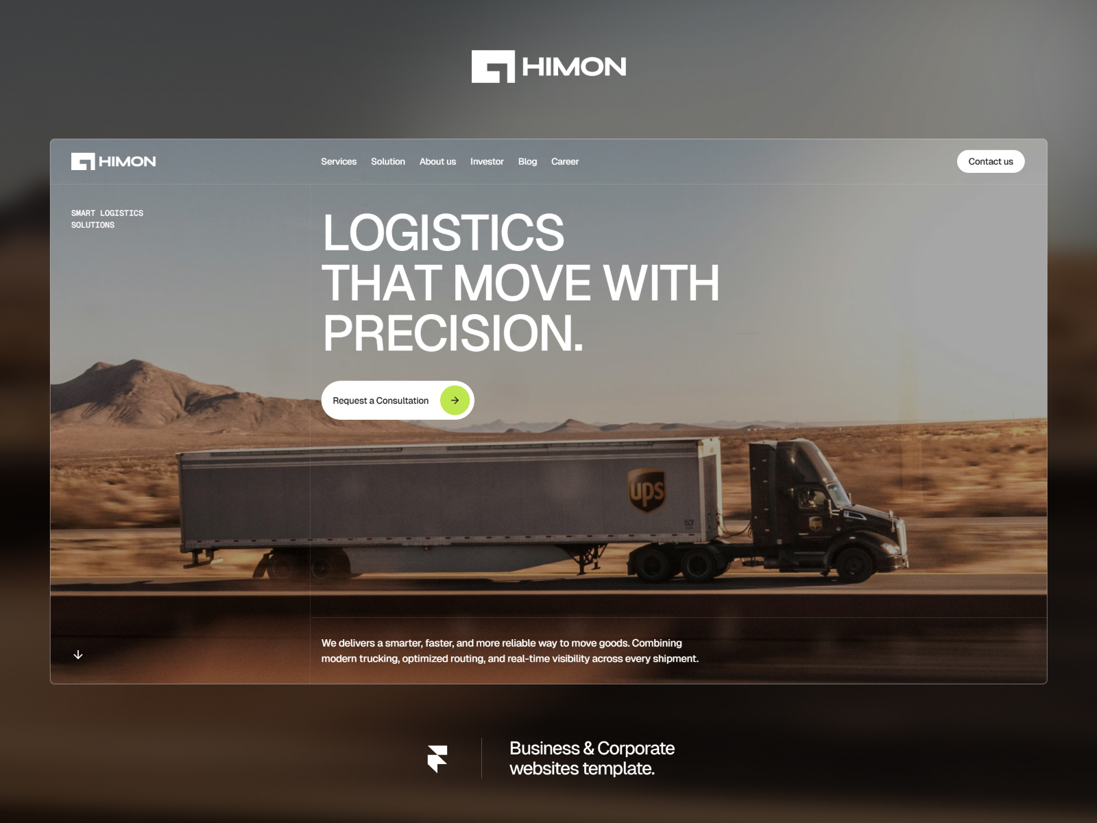 Himon: Responsive Agency Website Template by Sang — Free HR Framer Template preview
