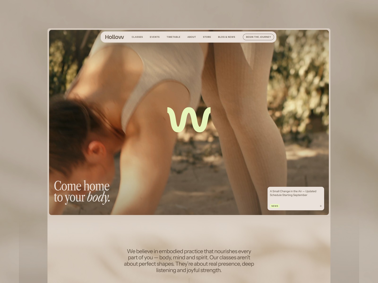 Hollow Wellness — Free Nutrition Website Template by BYQ Supply — Free Fitness Template for Framer by BYQ Supply preview