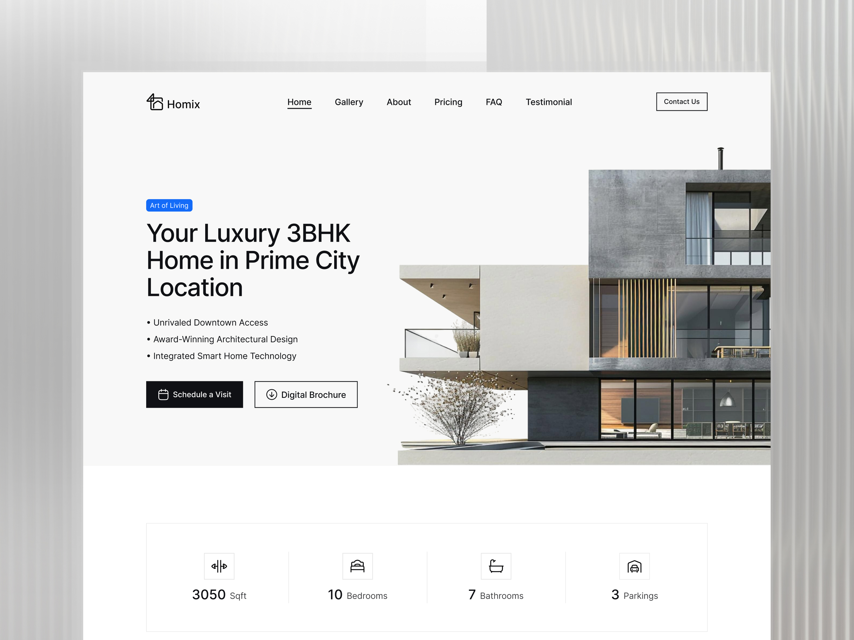 Homix: Free Real Estate Website Template by HD Design — Free Real Estate Framer Template preview