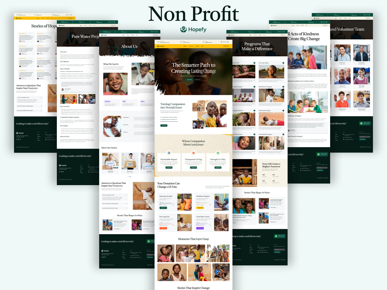Hopelly — Free Events Framer Template preview