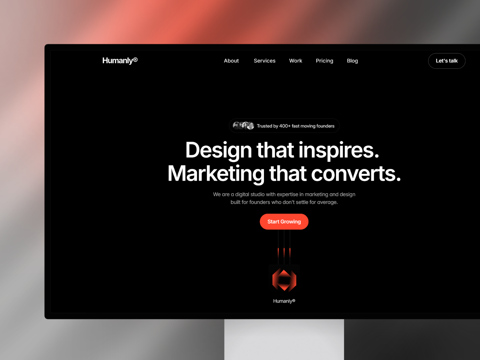 Humanly — Free Blog Framer Template preview
