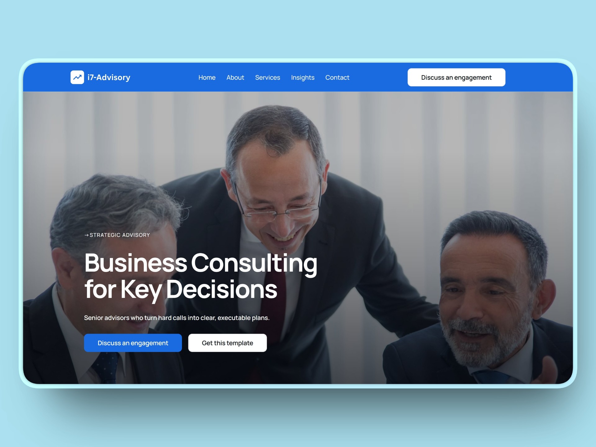 i7 — Free Agency Website Template by i7-Templates 🎯 — Free Agency Template for Framer by i7-Templates preview