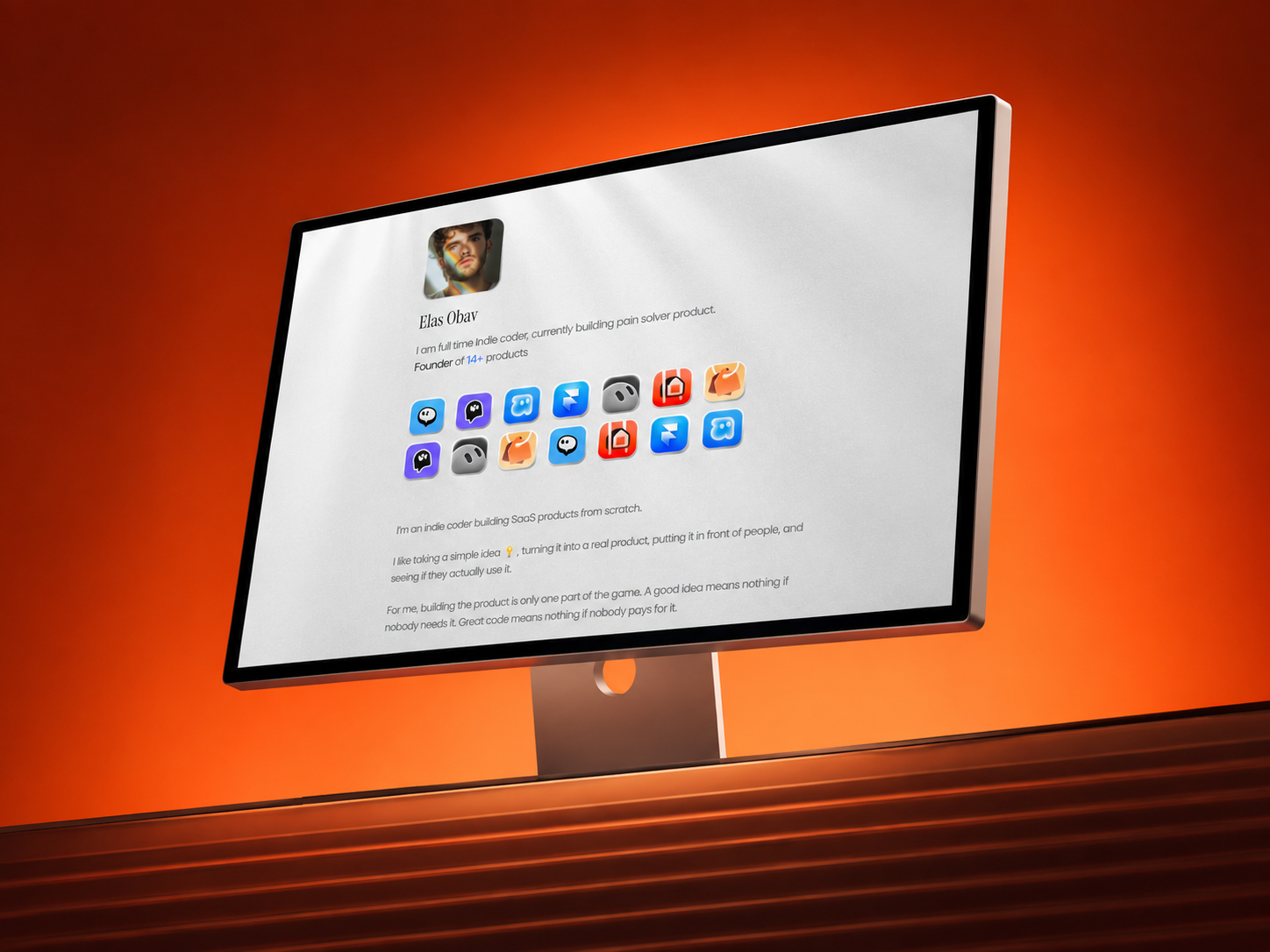 Indiepage — Free Portfolio Framer Template preview
