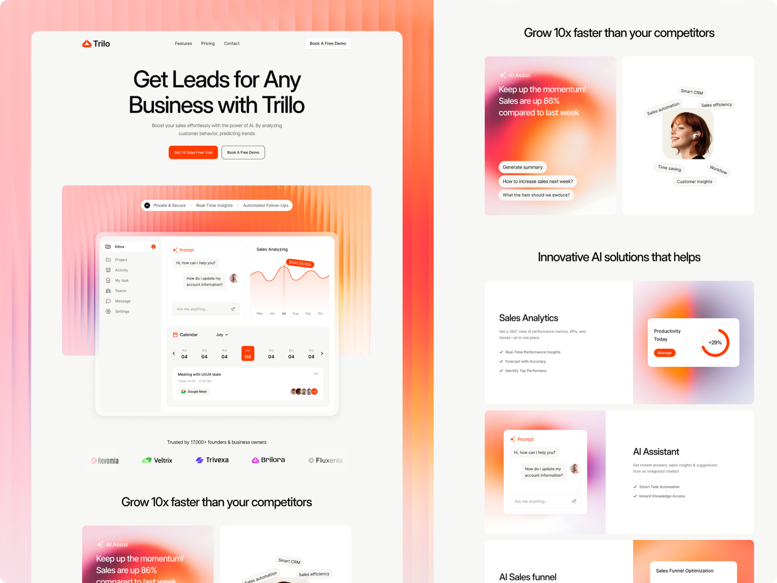 Intelixa: Free Agency Website Template by Nexila Agency — Free SaaS Framer Template preview