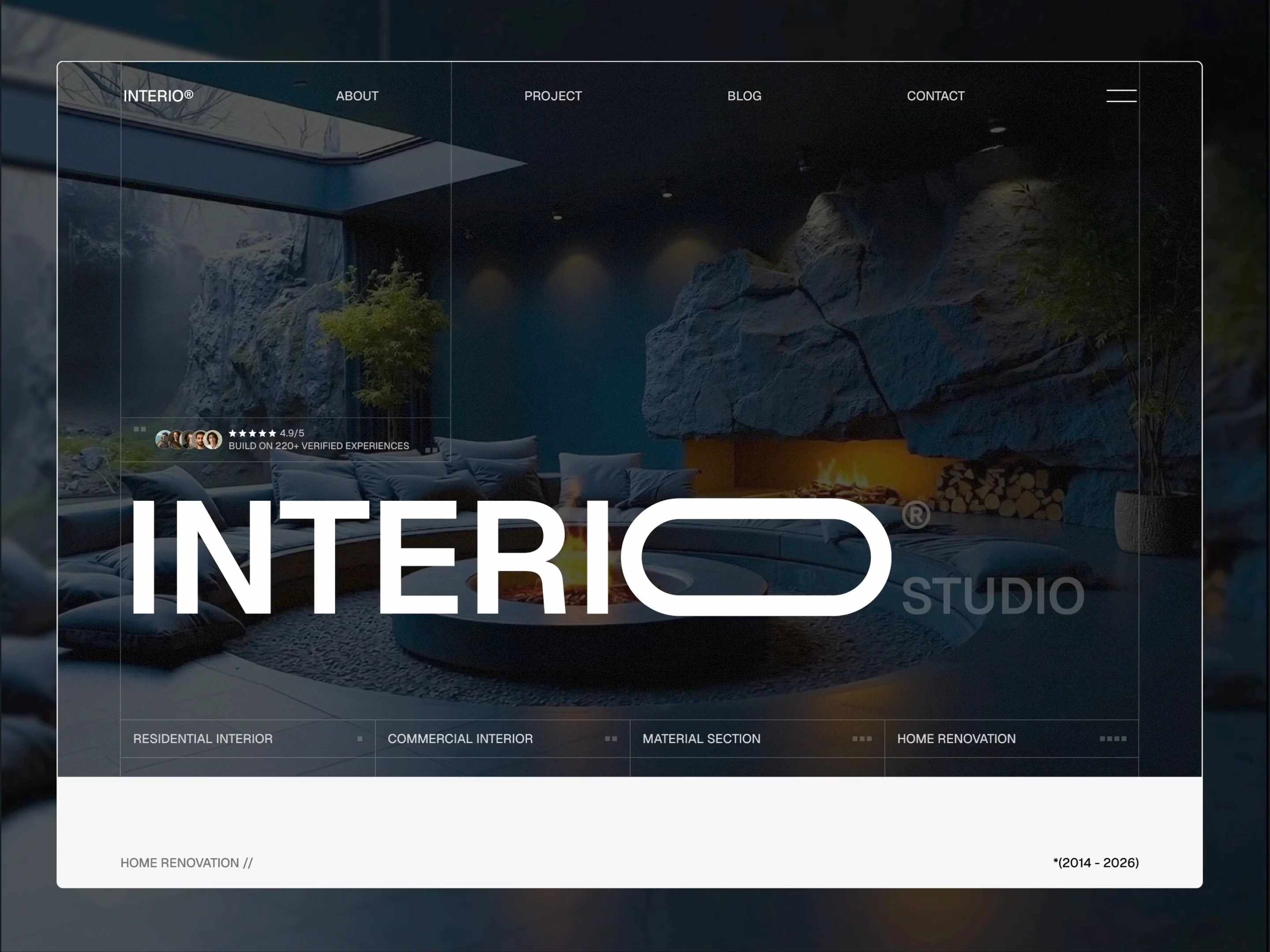Interio ST — Free Architecture Framer Template preview