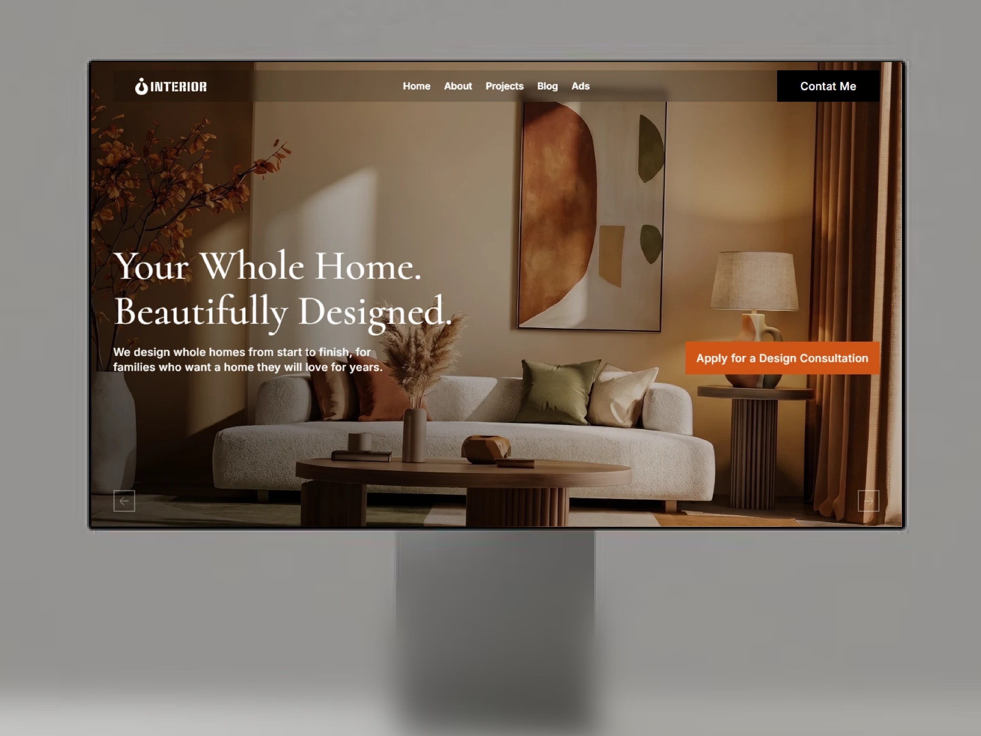 Interior — Free Agency Website Template by Dean — Free Architecture Template for Framer by Dean preview