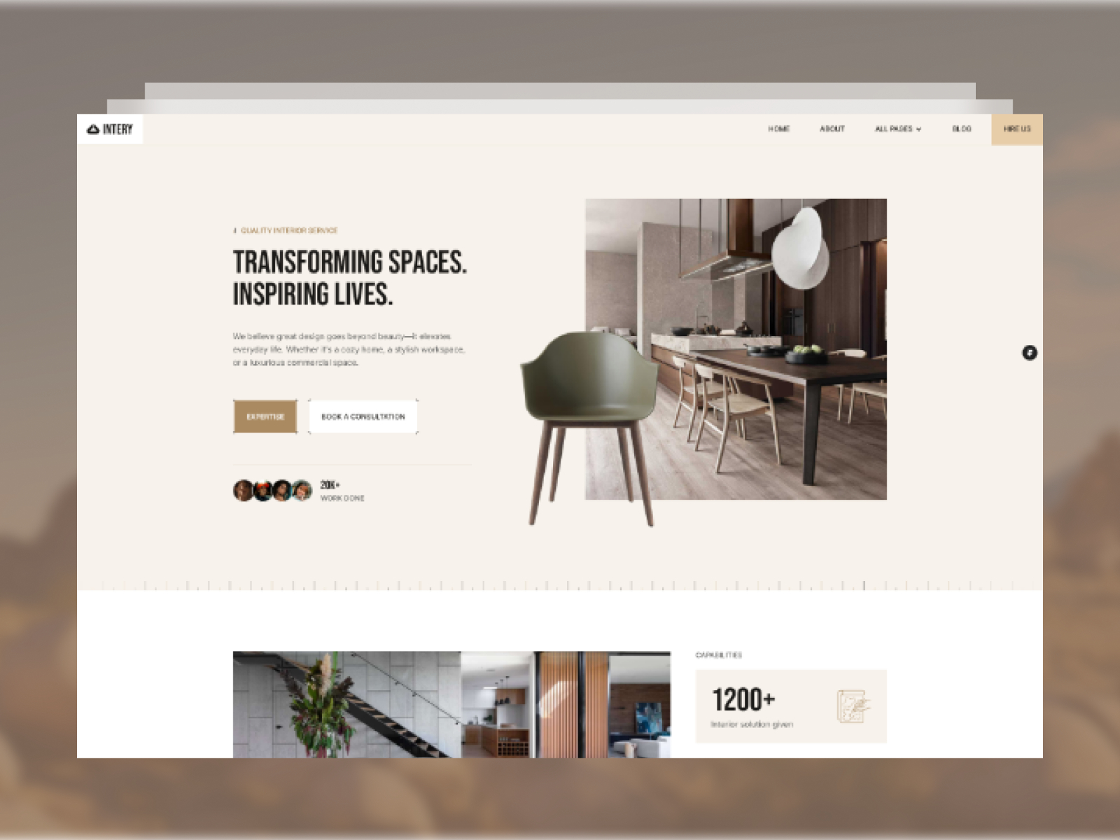 Intery: Free Agency Website Template by RedDevs — Free Architecture Framer Template preview