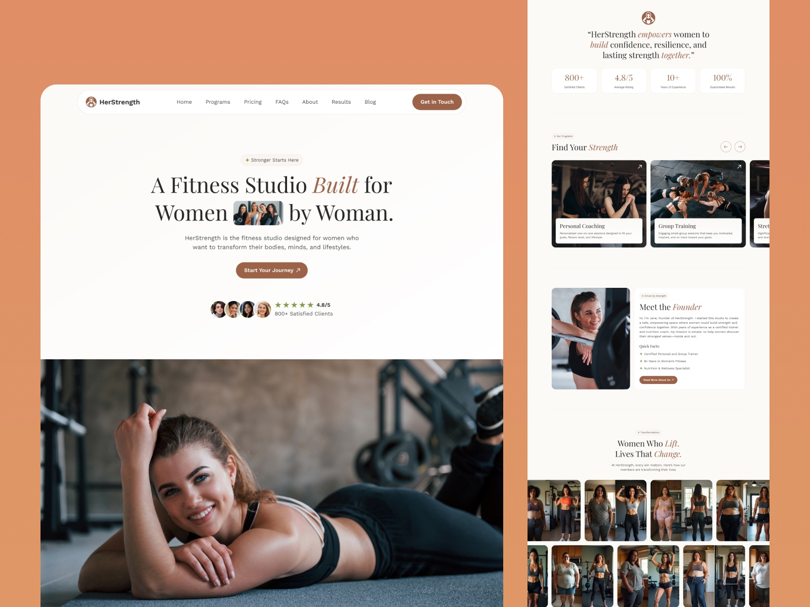 IronHour: Free Health Website Template by Noel Dario Andres — Free Healthcare Framer Template preview