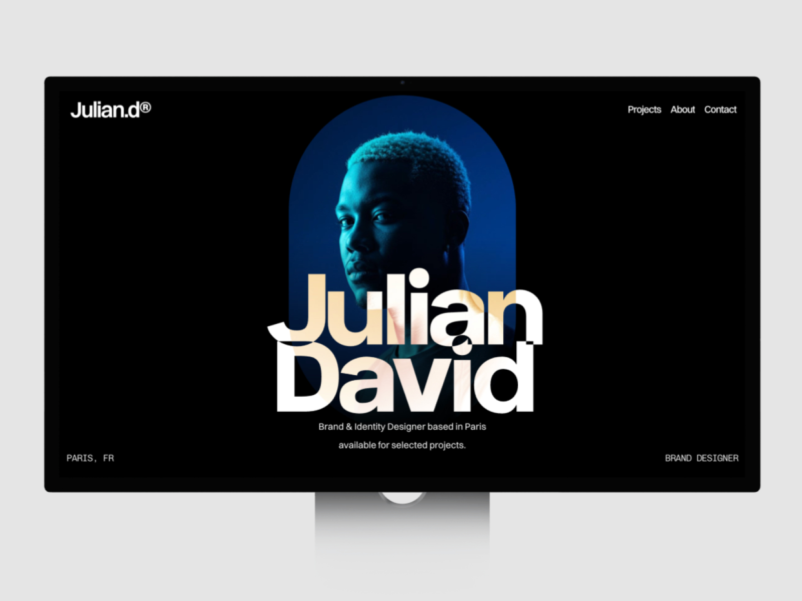Juliand — Free Portfolio Framer Template for Brand Designers preview