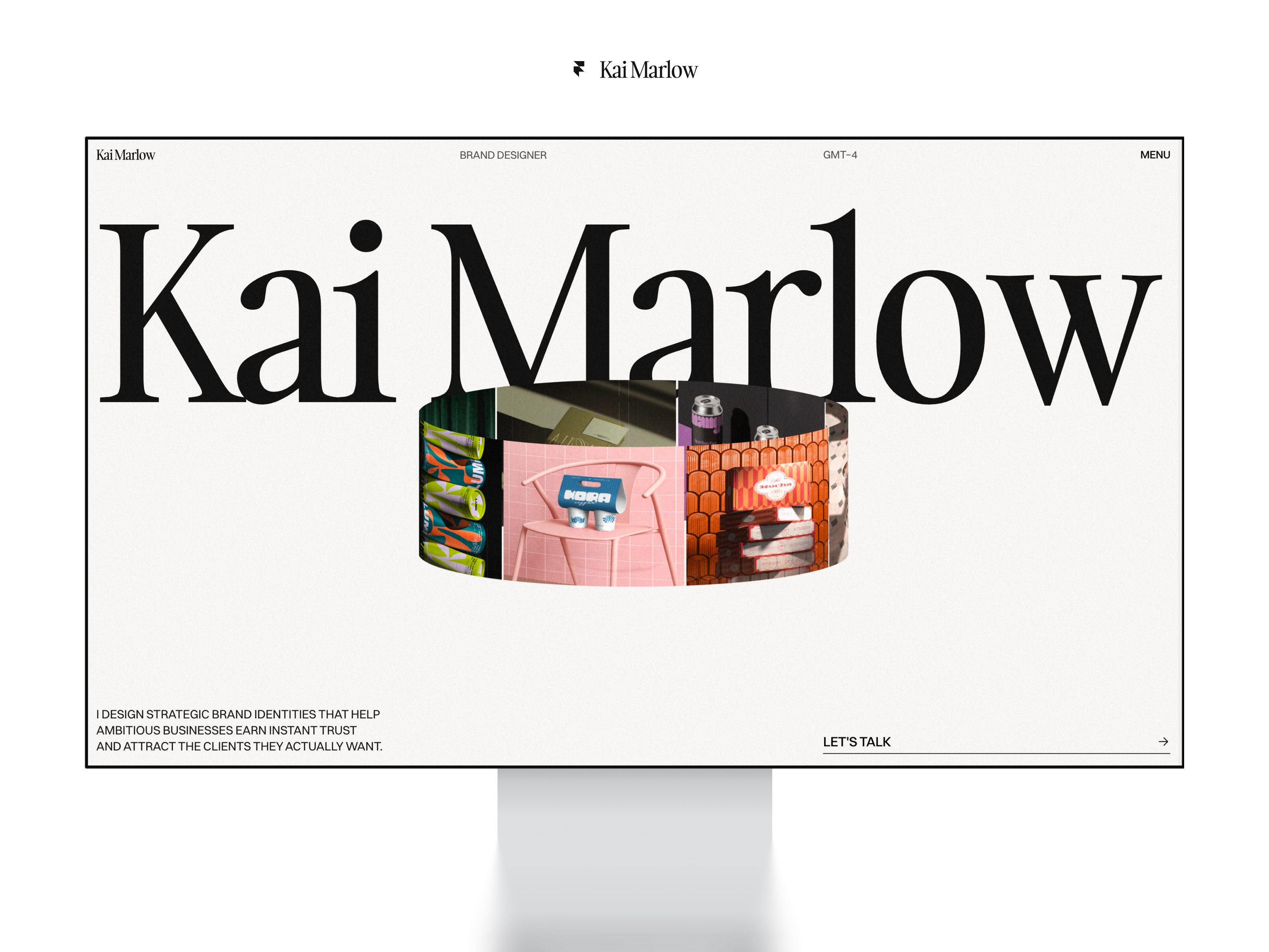 Kai Marlow — Free Portfolio Website Template by Lazar Filipović — Free Portfolio Template for Framer by Lazar Filipović preview