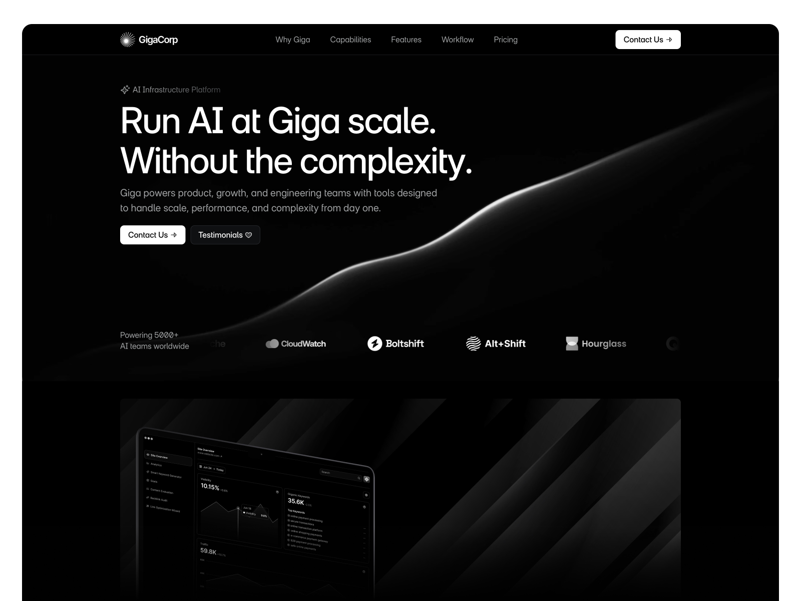 Kairo Labs: Free AI Website Template by Dev Patel — Free SaaS Framer Template preview