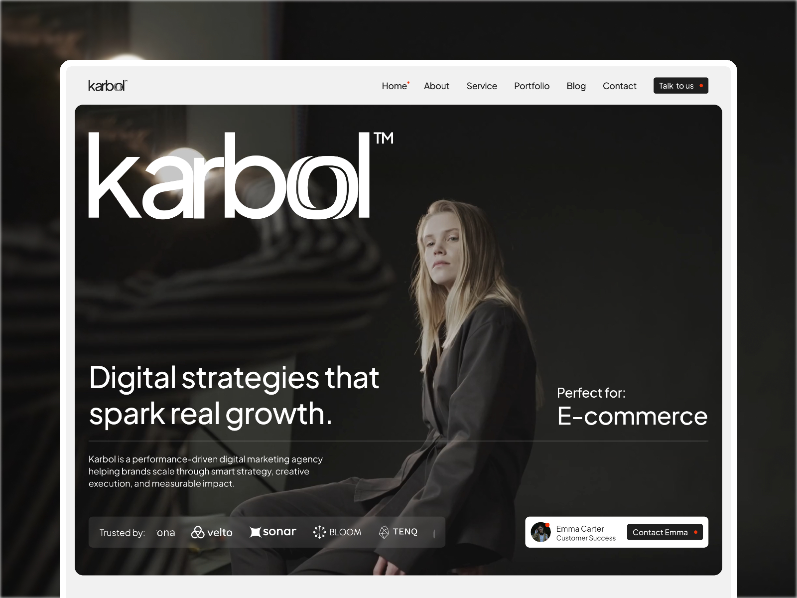 Karbol — Free Legal Framer Template preview