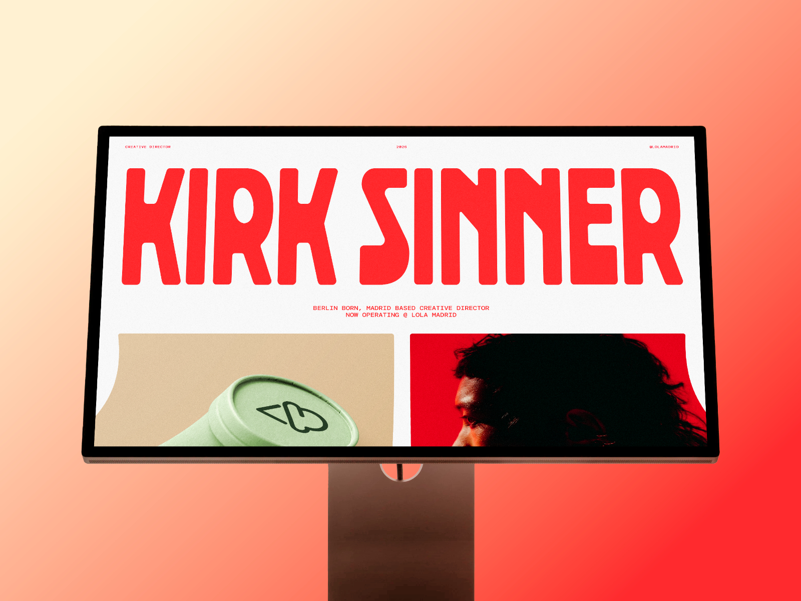 Kirk: Free Portfolio Website Template by Gustave Flowbert — Free Portfolio Framer Template preview