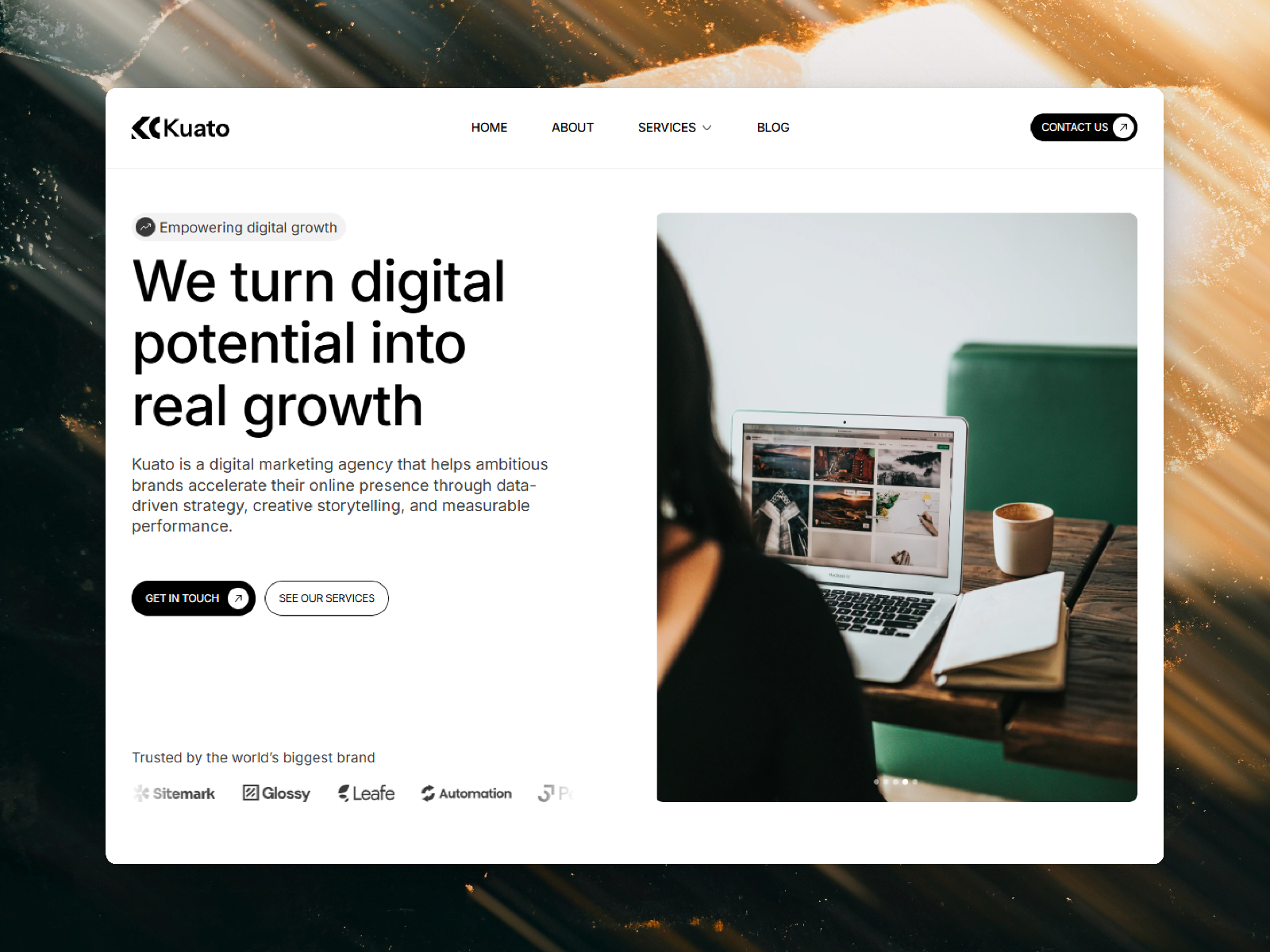 Kuato — Free Portfolio Framer Template preview