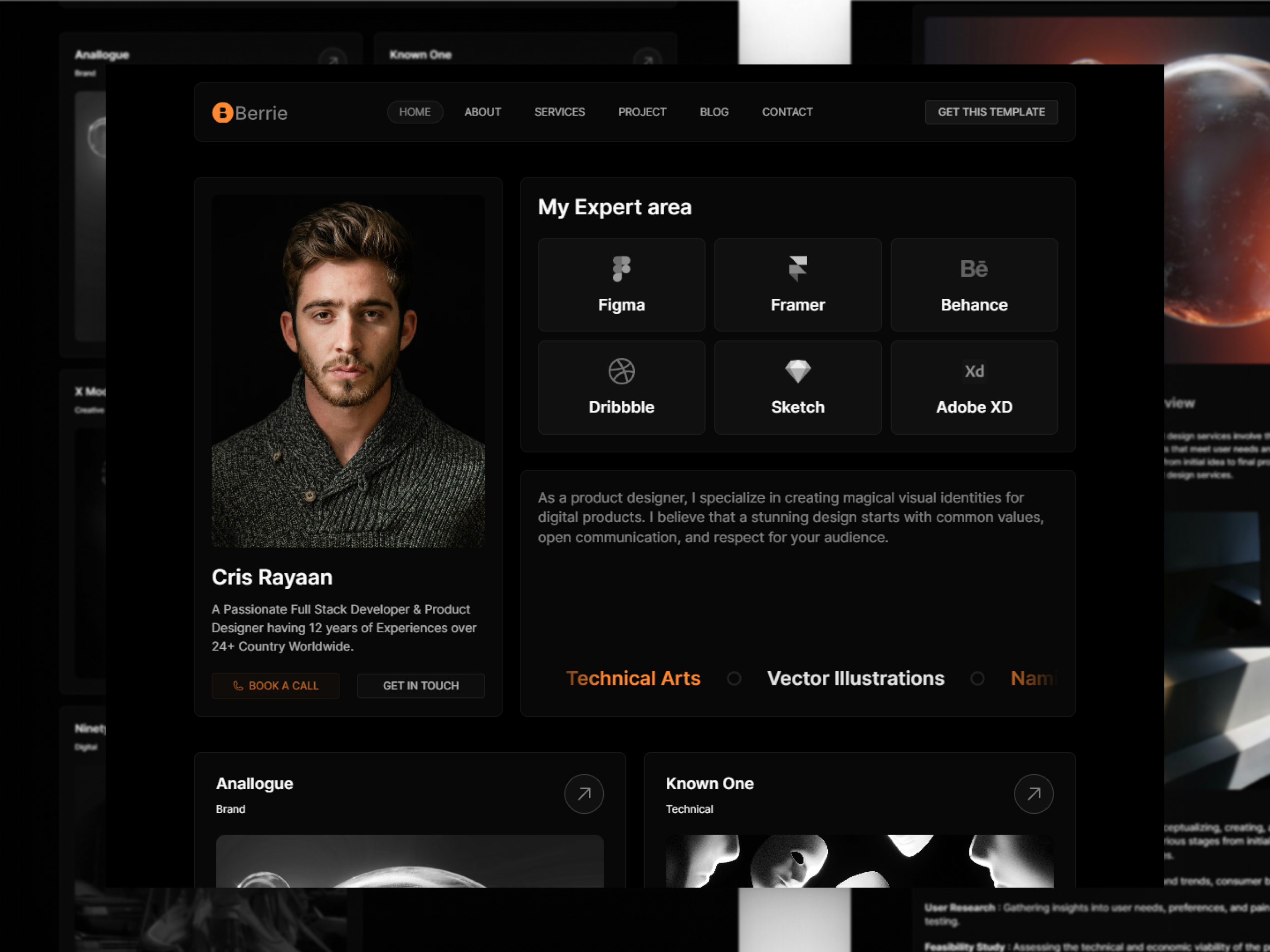 Laboratory Mainframe: Free Portfolio Website Template by Josefino Joestar — Free Events Framer Template preview