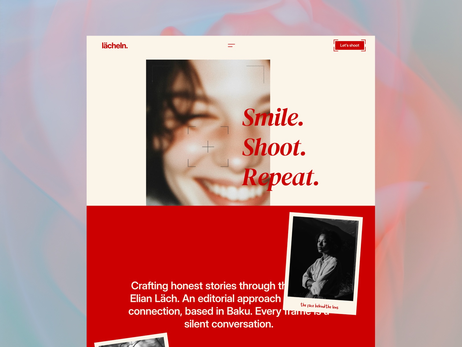 Lächeln. — Free Portfolio Framer Template preview
