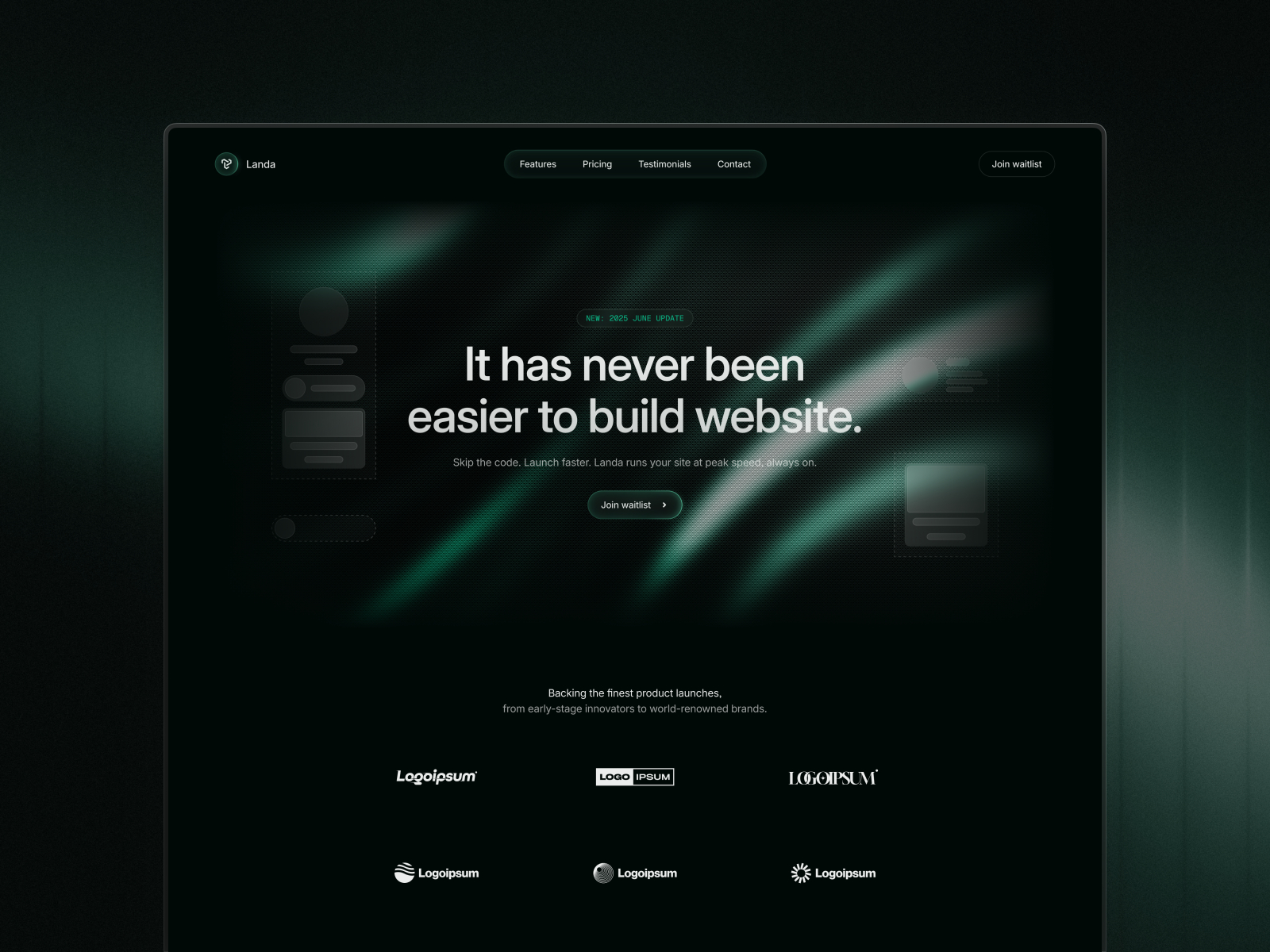 Landa — Free SaaS Framer Template preview