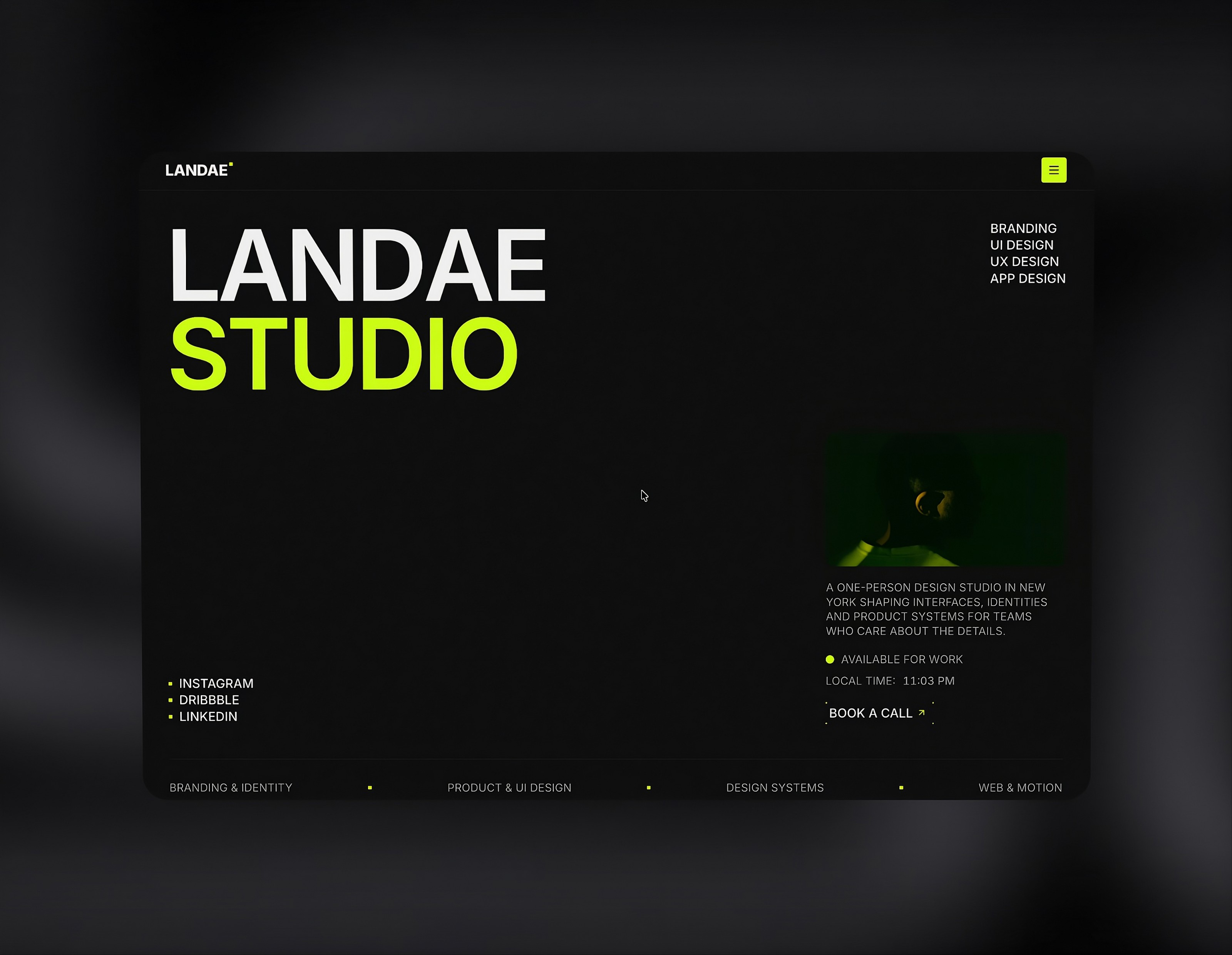 Landae: Free Agency Website Template by Rishad — Free Agency Framer Template preview