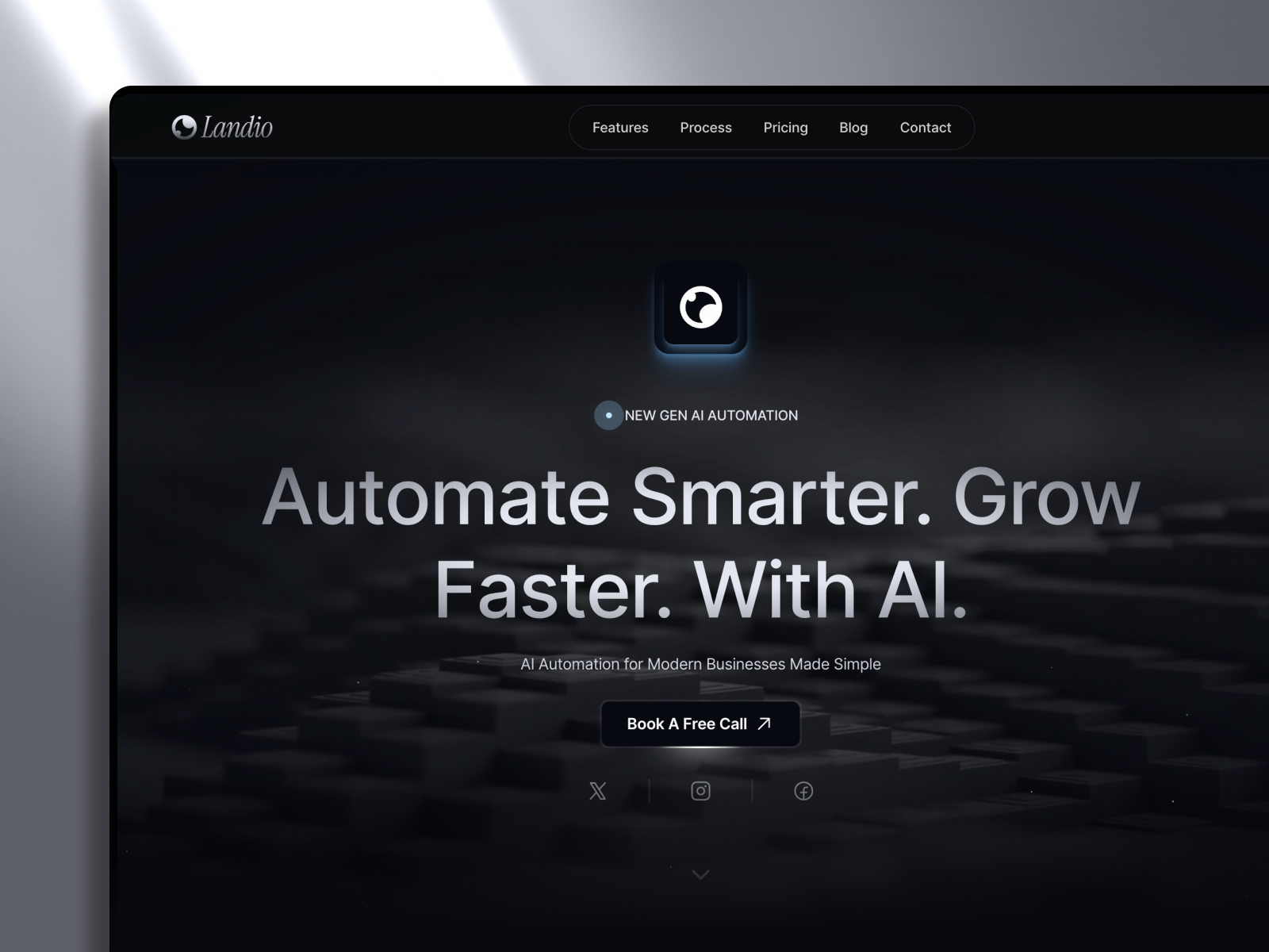 Landio: Free Agency Website Template by Framebase — Free Agency Framer Template preview
