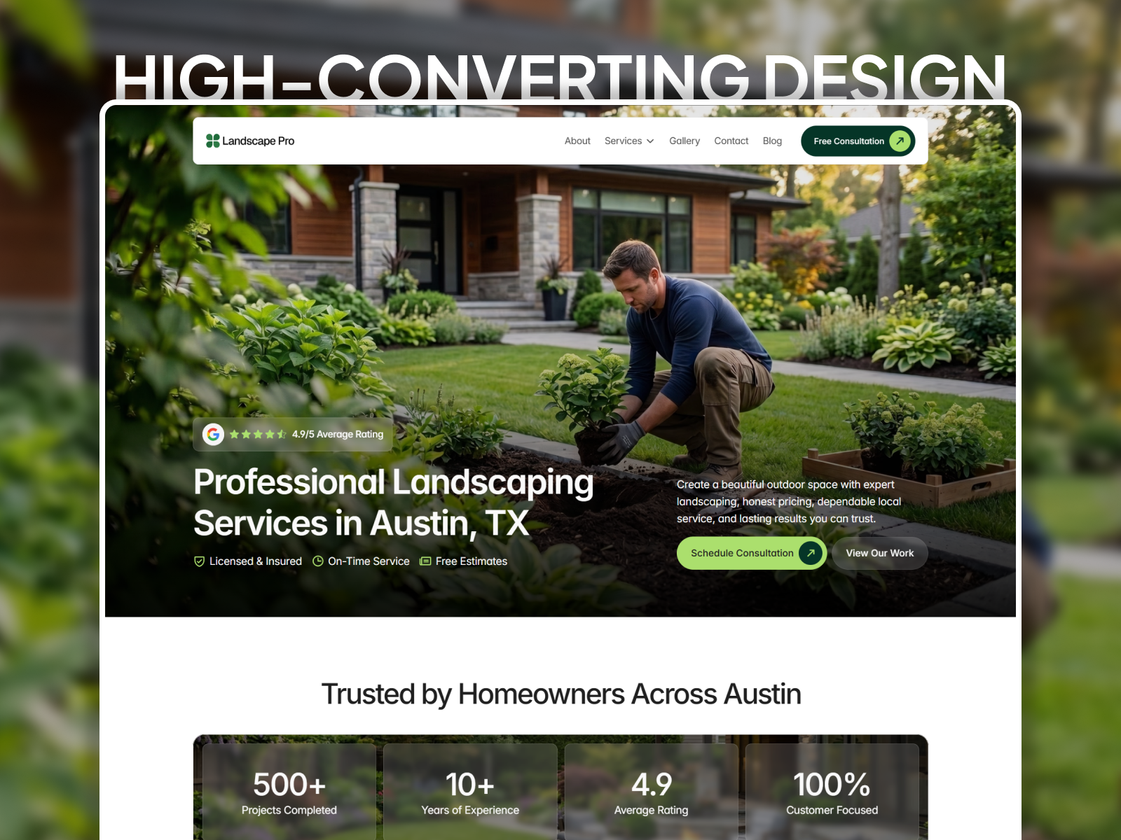 Landscape Pro: Free Real Estate Website Template by Ibrahim Rama — Free Real Estate Framer Template preview