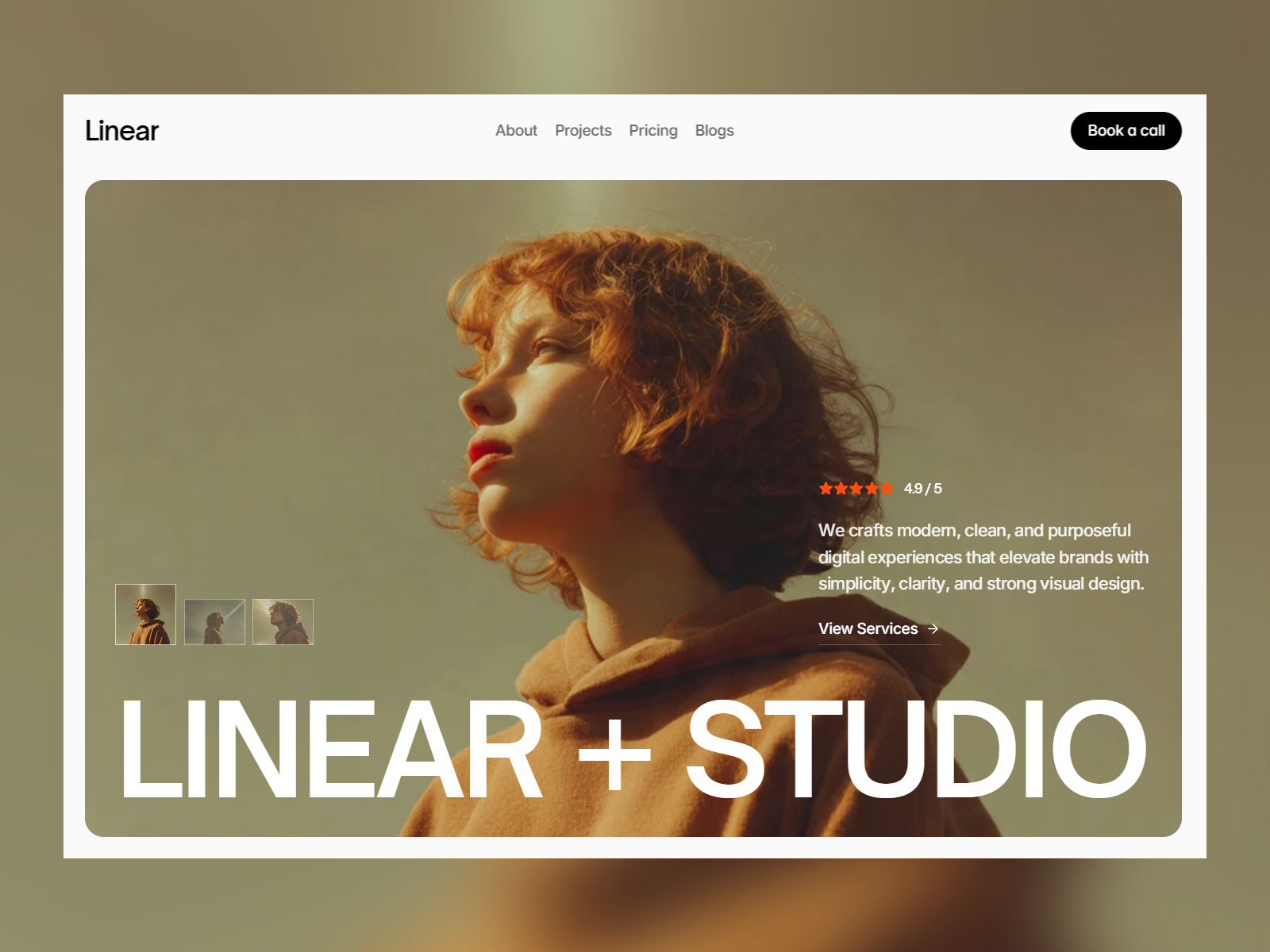 Linearstudio — Free Agency Framer Template preview