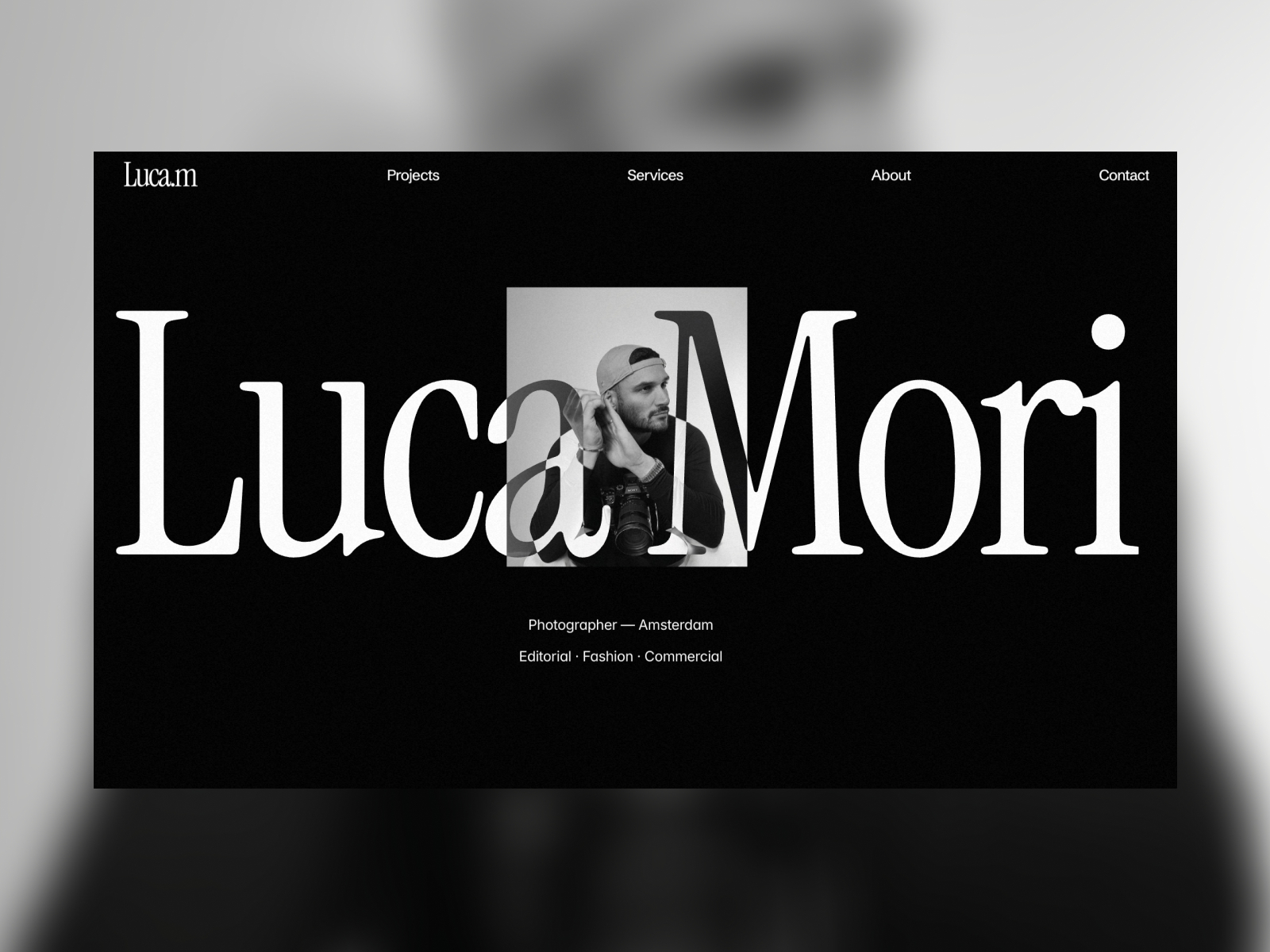 Luca Mori — Free Portfolio Framer Template preview