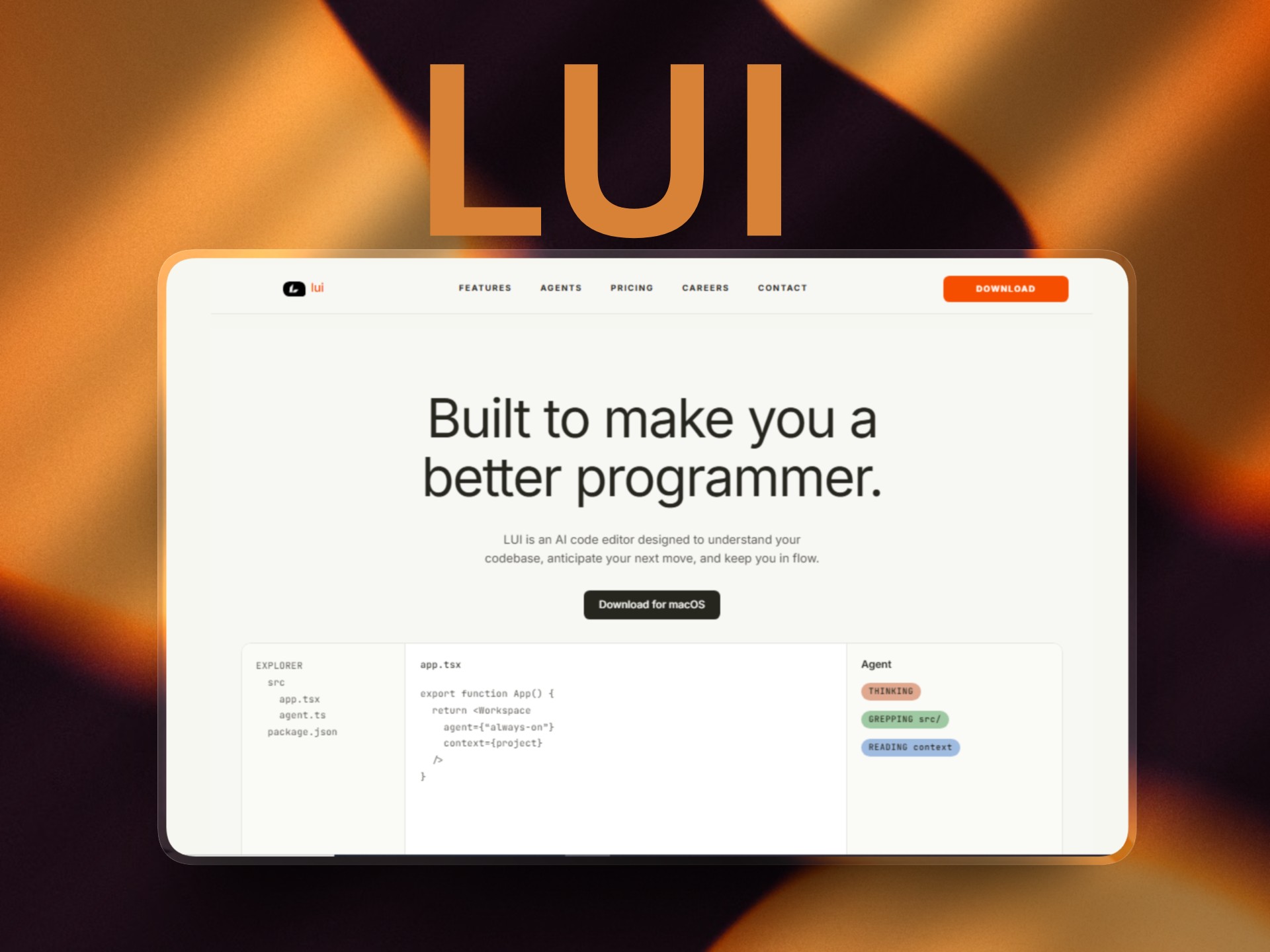 LUI — Free Blog Website Template by Alex — Free Blog Template for Framer by Alex preview