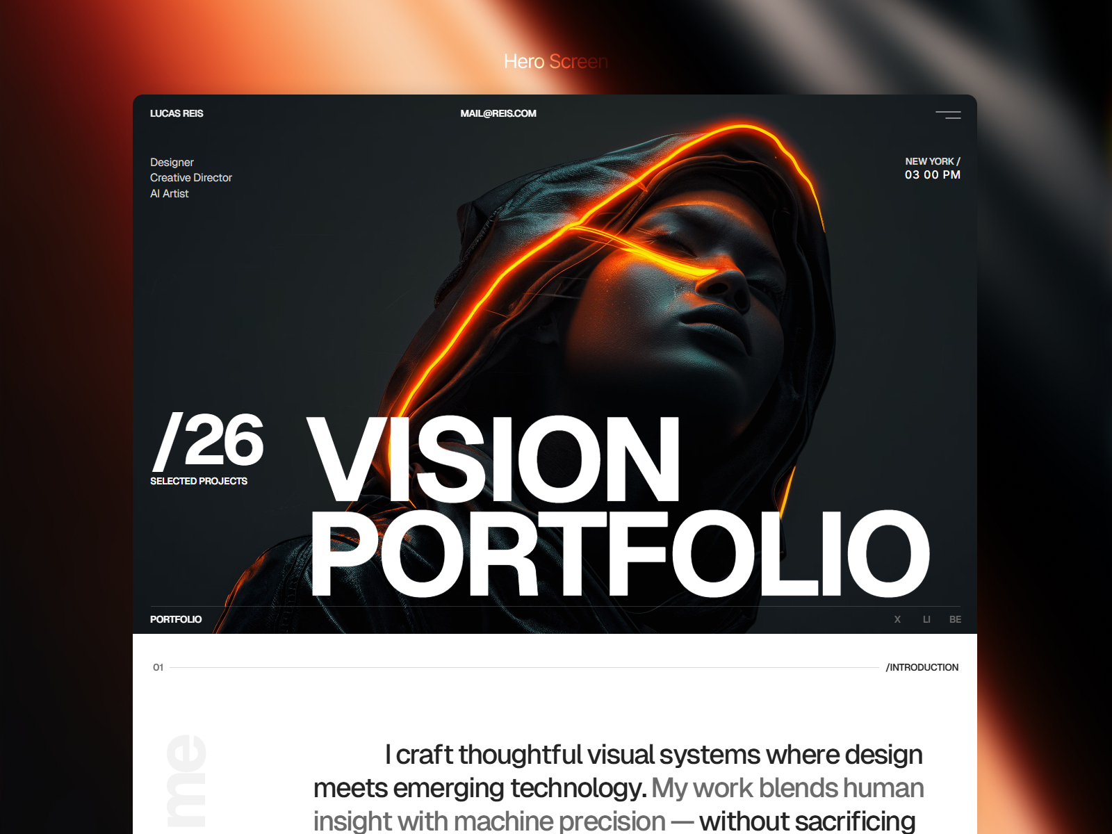 Lurais — Free Portfolio Framer Template preview