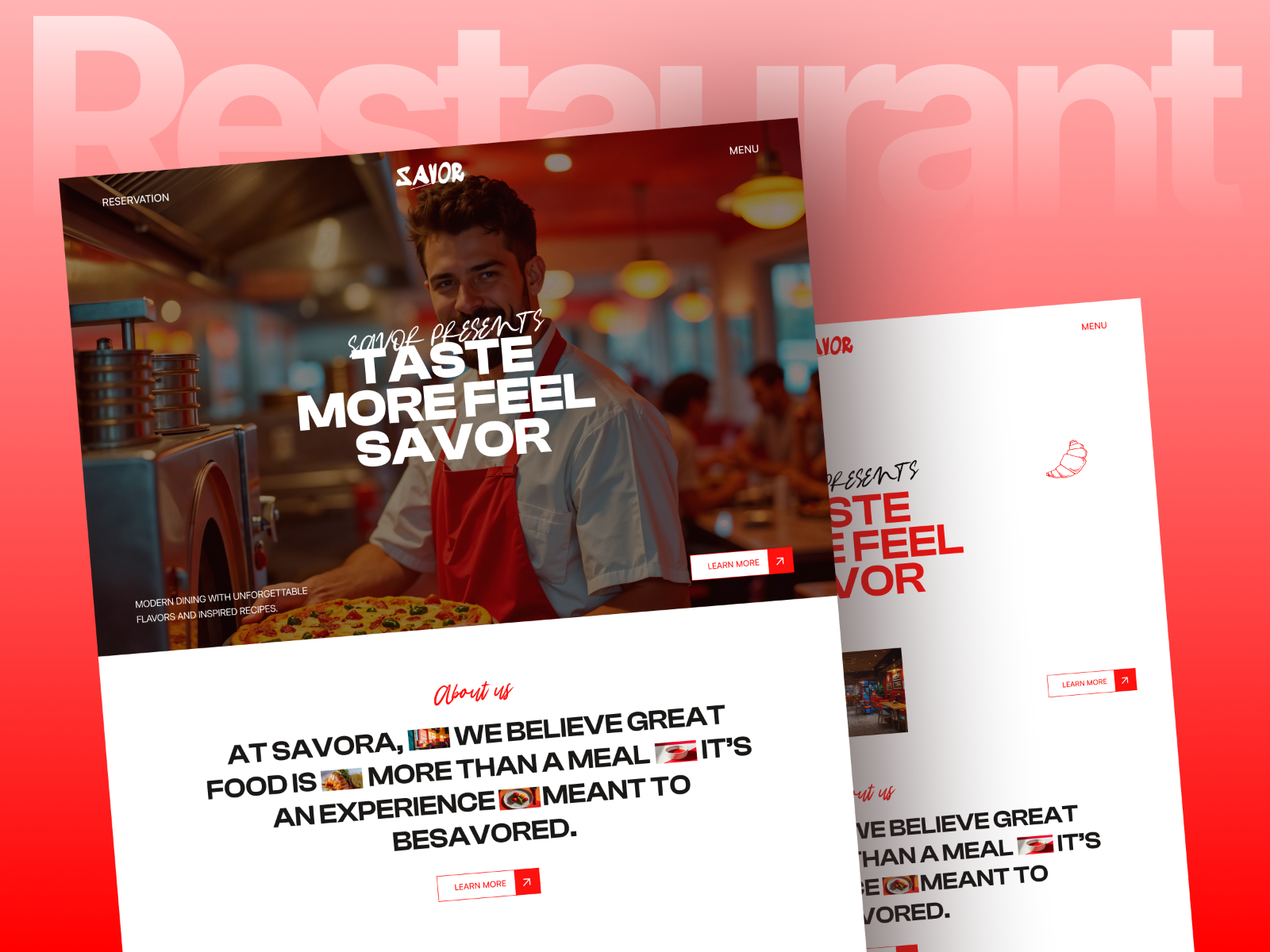MAGNOLIA: Free Food Blog Website Template by deft works — Free Food Framer Template preview