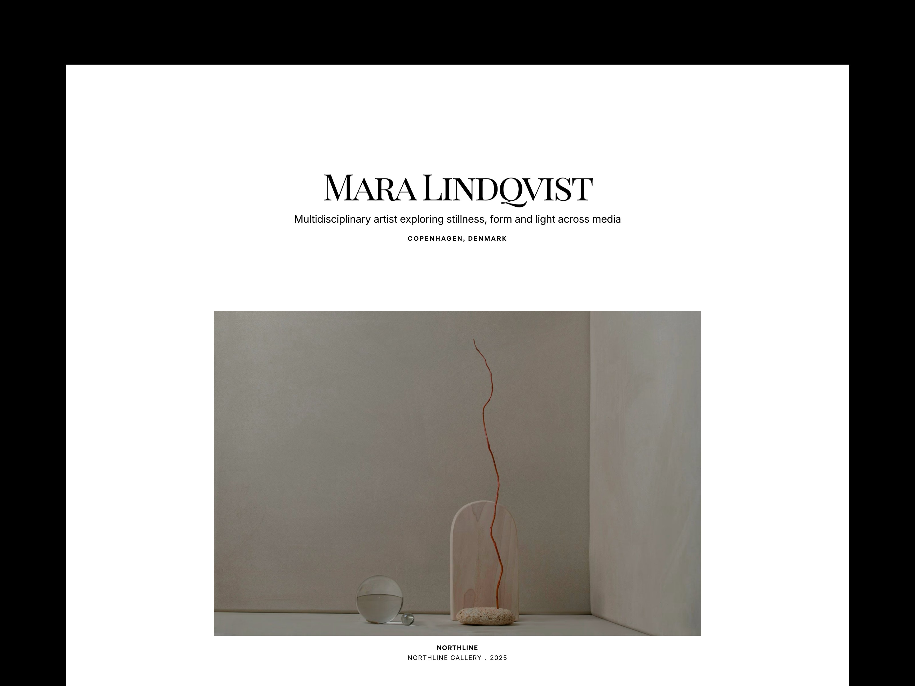 Mara Lindqvist: Free Photography Website Template by Damir Cosic — Free Portfolio Framer Template preview