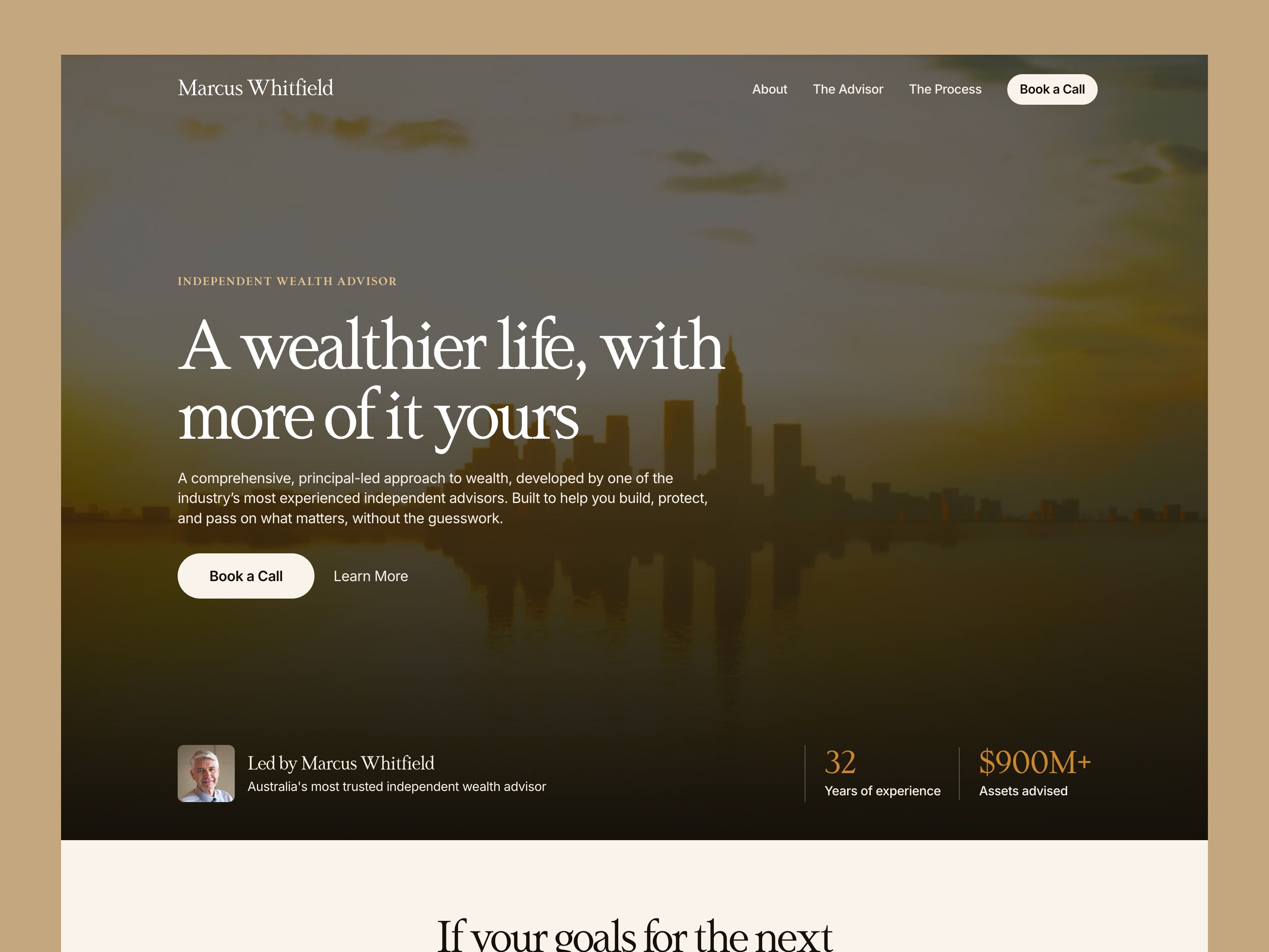 Marcus Whitfield — Free Portfolio Website Template by Damir Cosic — Free Portfolio Template for Framer by Damir Cosic preview